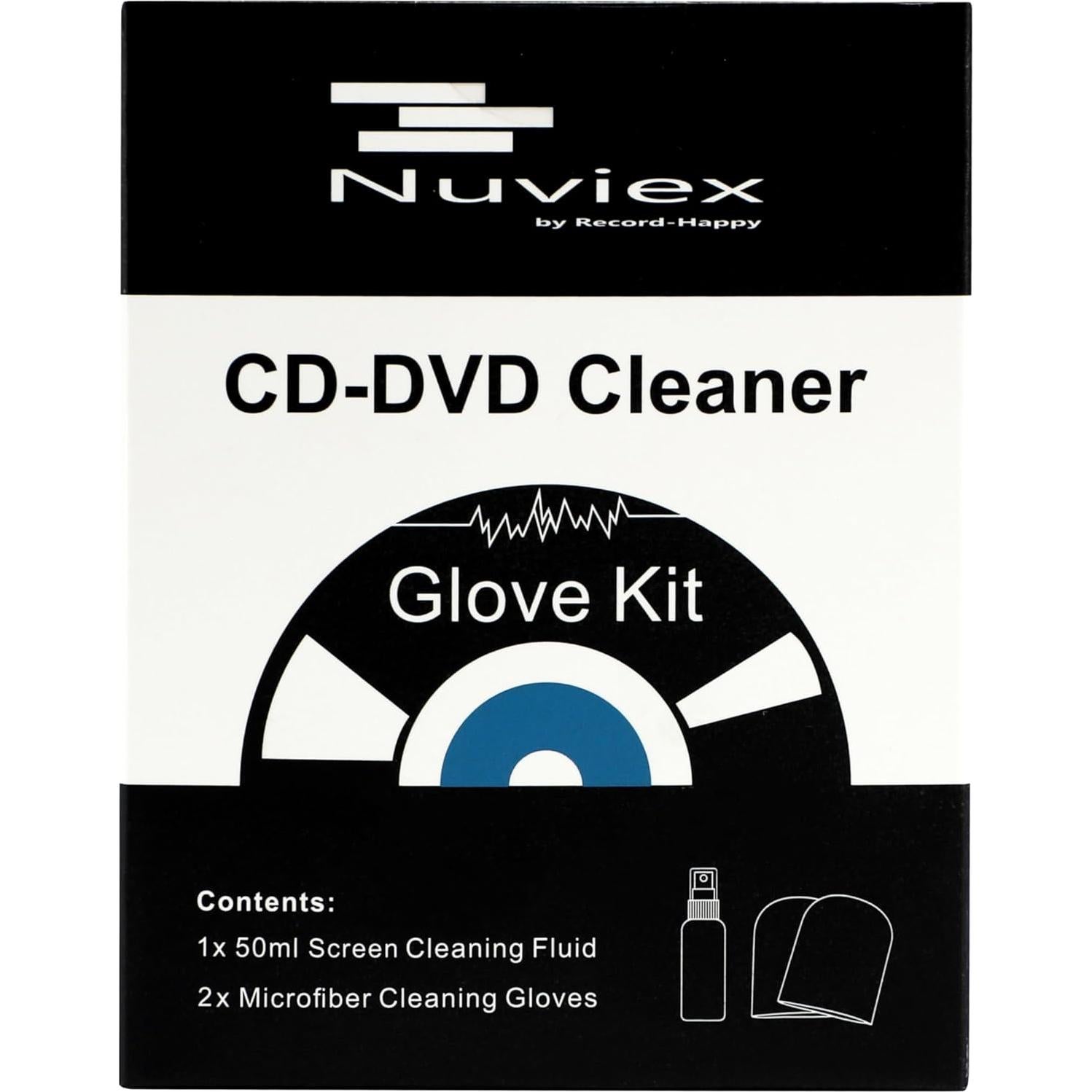 Kit de Limpieza de CDs y DVDs Record-Happy con Guante Microfibra