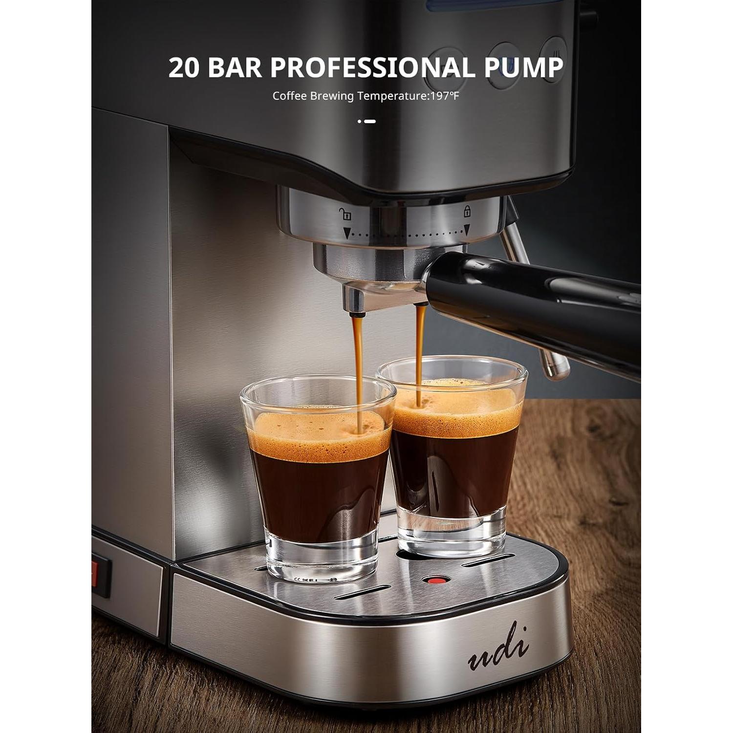 Máquina de Espresso UDI CM5060US 20 Bar Acero Inoxidable