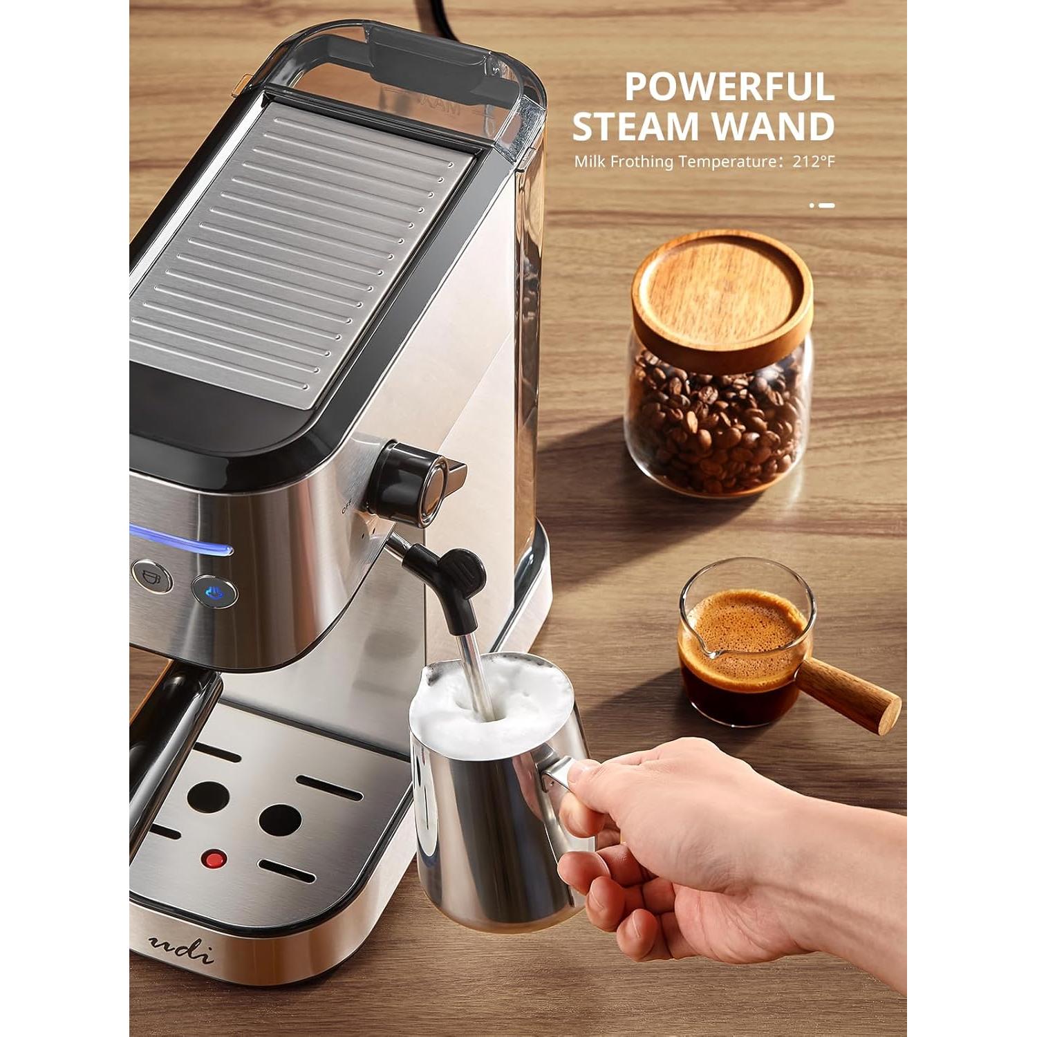 Máquina de Espresso UDI CM5060US 20 Bar Acero Inoxidable