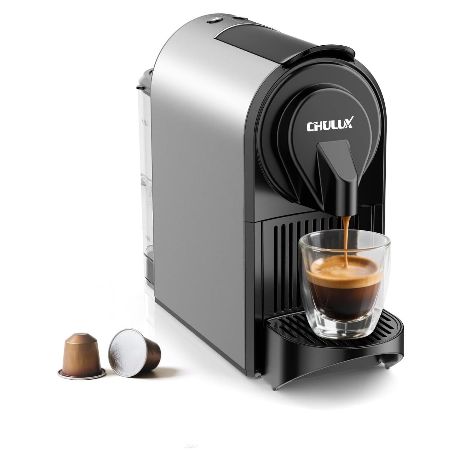 Cafetera de Espresso CHULUX 20 Bar 1400W Gris Compacta