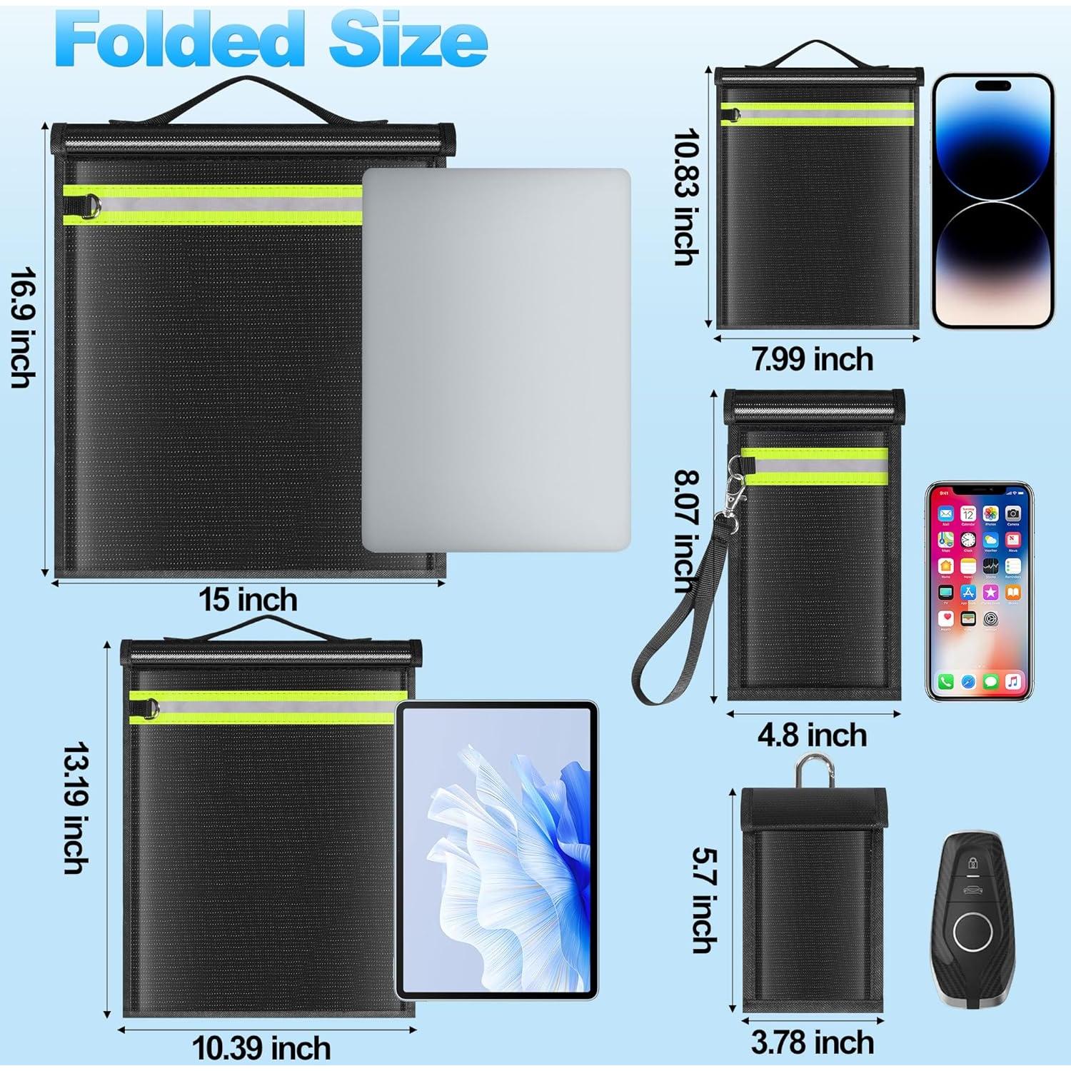 Paquete de 5 Bolsas Faraday Lulrsay para Electrónicos