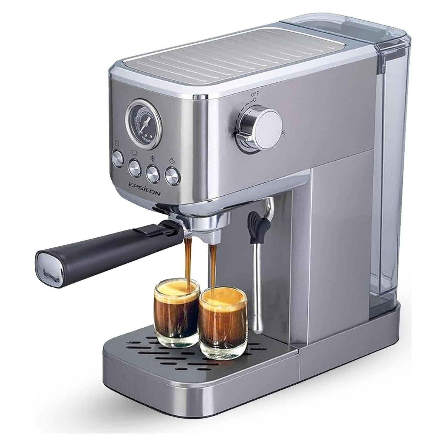 Máquina de Café Epsilon 20 Bar con Espumador de Leche 1.2L