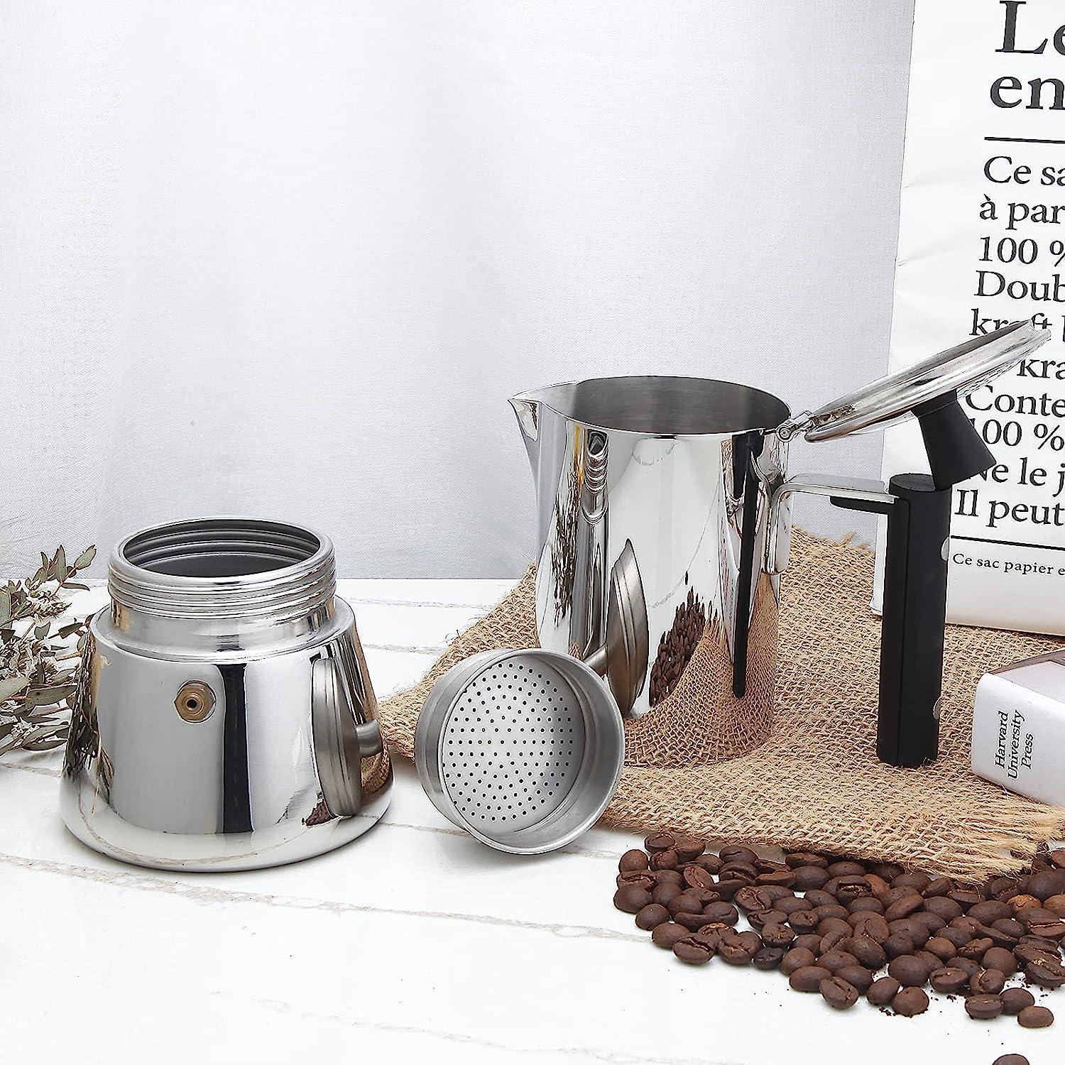 Cafetera Espresso Moka Pot Easyworkz 6 Tazas 300ml Acero Inoxidable