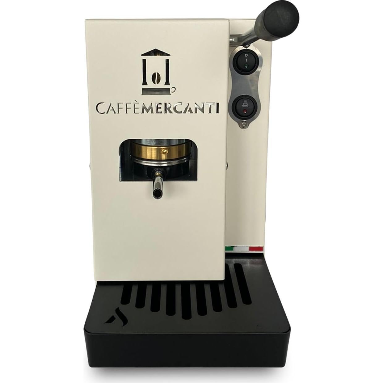 Cafetera Espresso Mercanti ESE Pod 15 Bar Blanca 1 Porción