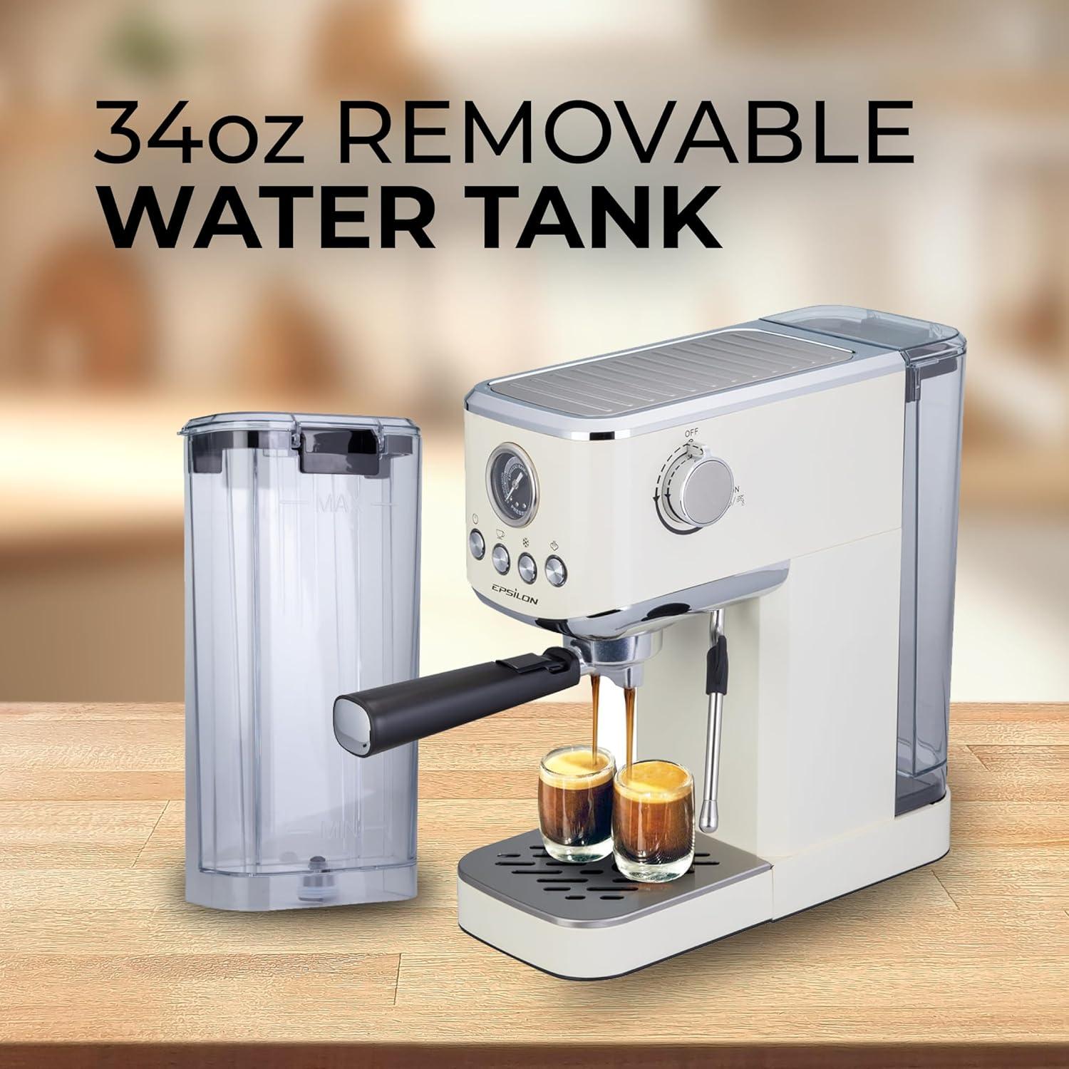 Máquina de Café Epsilon 20 Bar con Espumador y Cold Brew