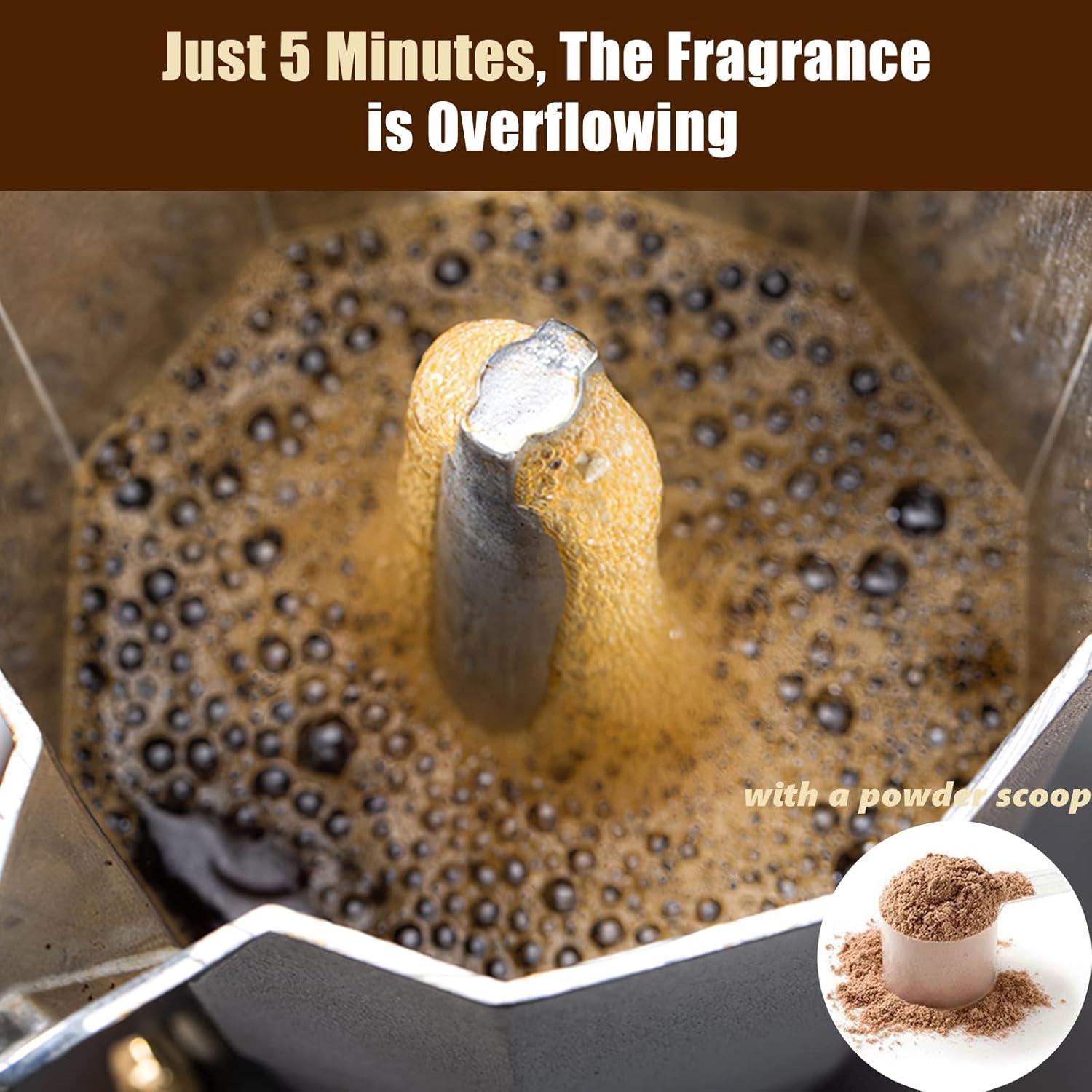 Cafetera Eléctrica Moka SHANGSKY 6 Tazas 300 ml Aluminio