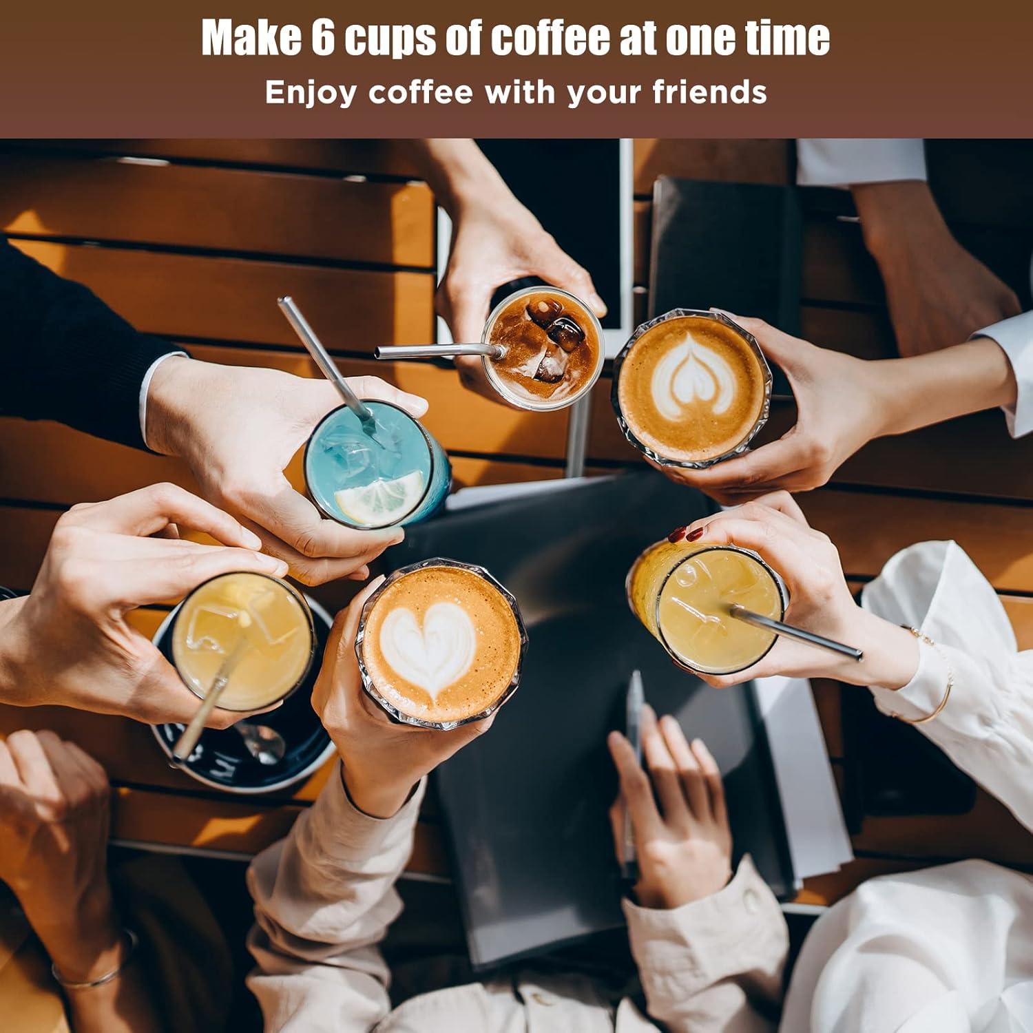 Cafetera Eléctrica Moka SHANGSKY 6 Tazas 300 ml Aluminio