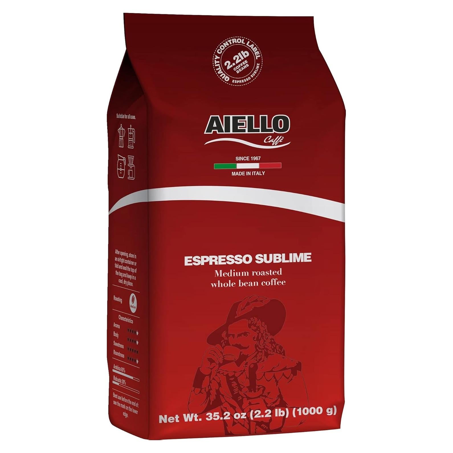 Café Espresso Italiano Aiello 1.0 KG Granos Tostados