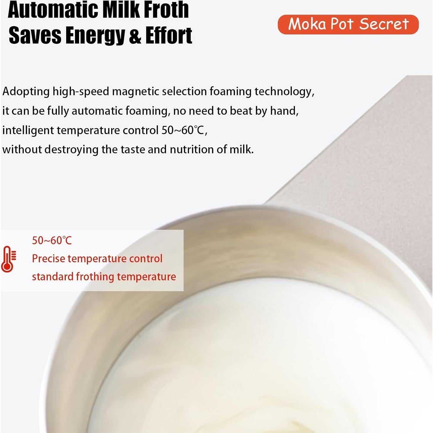 Máquina de Espresso DITOSH 2-en-1 con Espumador de Leche Blanco