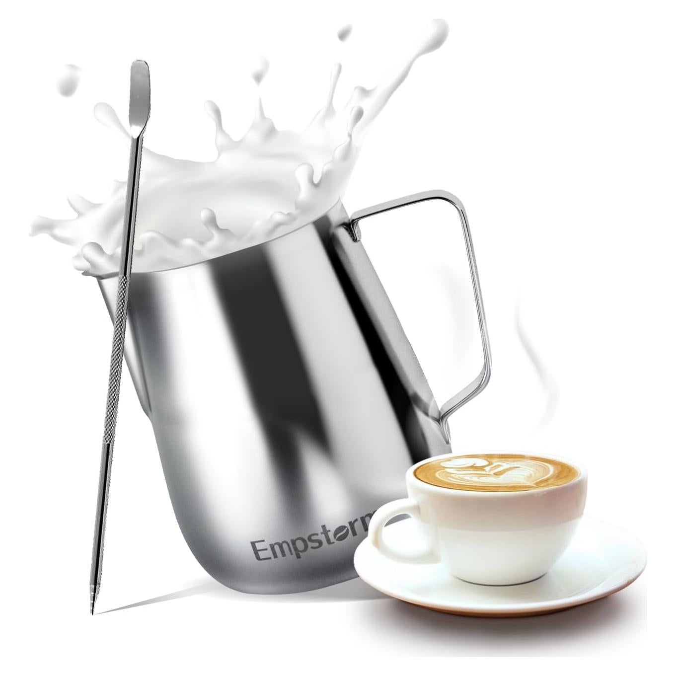 Máquina de Espresso 20 Bar Empstorm con Varita Vapor y Jarra 350ml