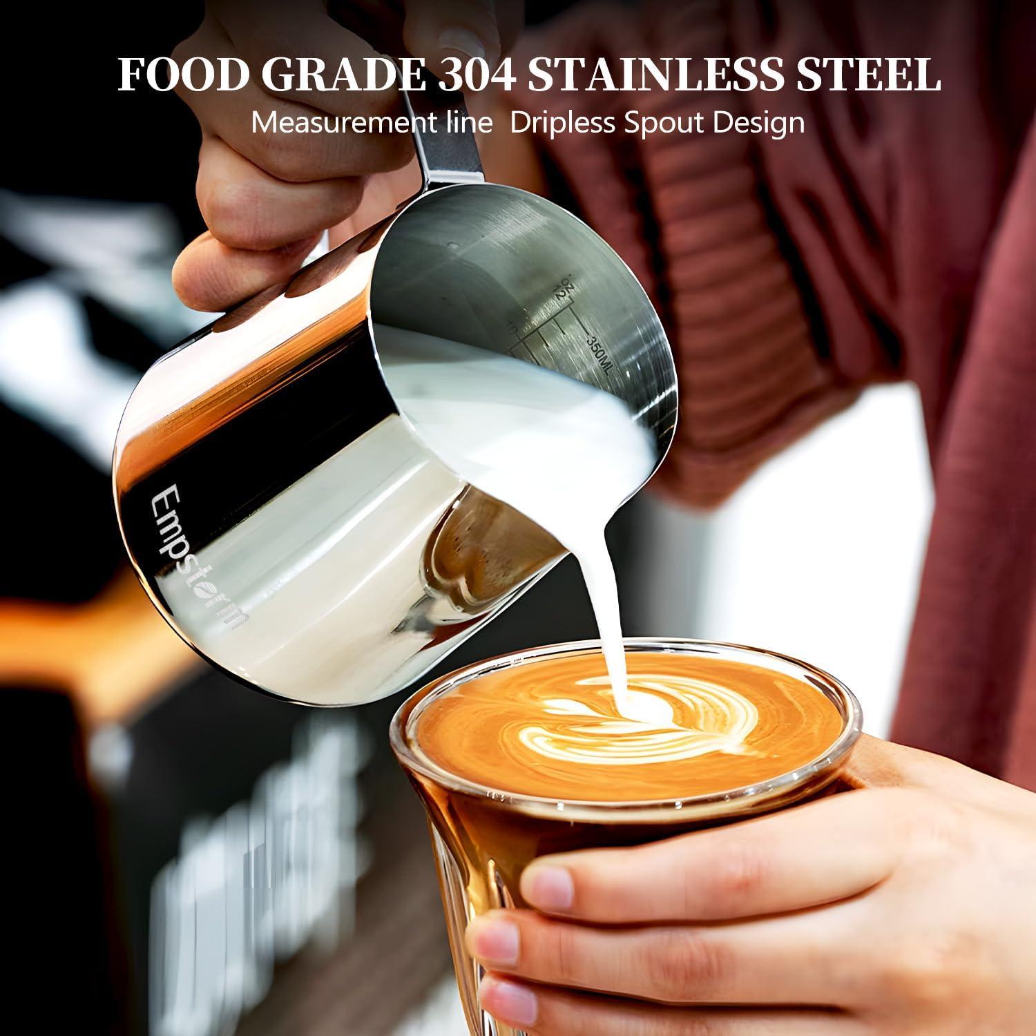 Máquina de Espresso 20 Bar Empstorm con Varita Vapor y Jarra 350ml