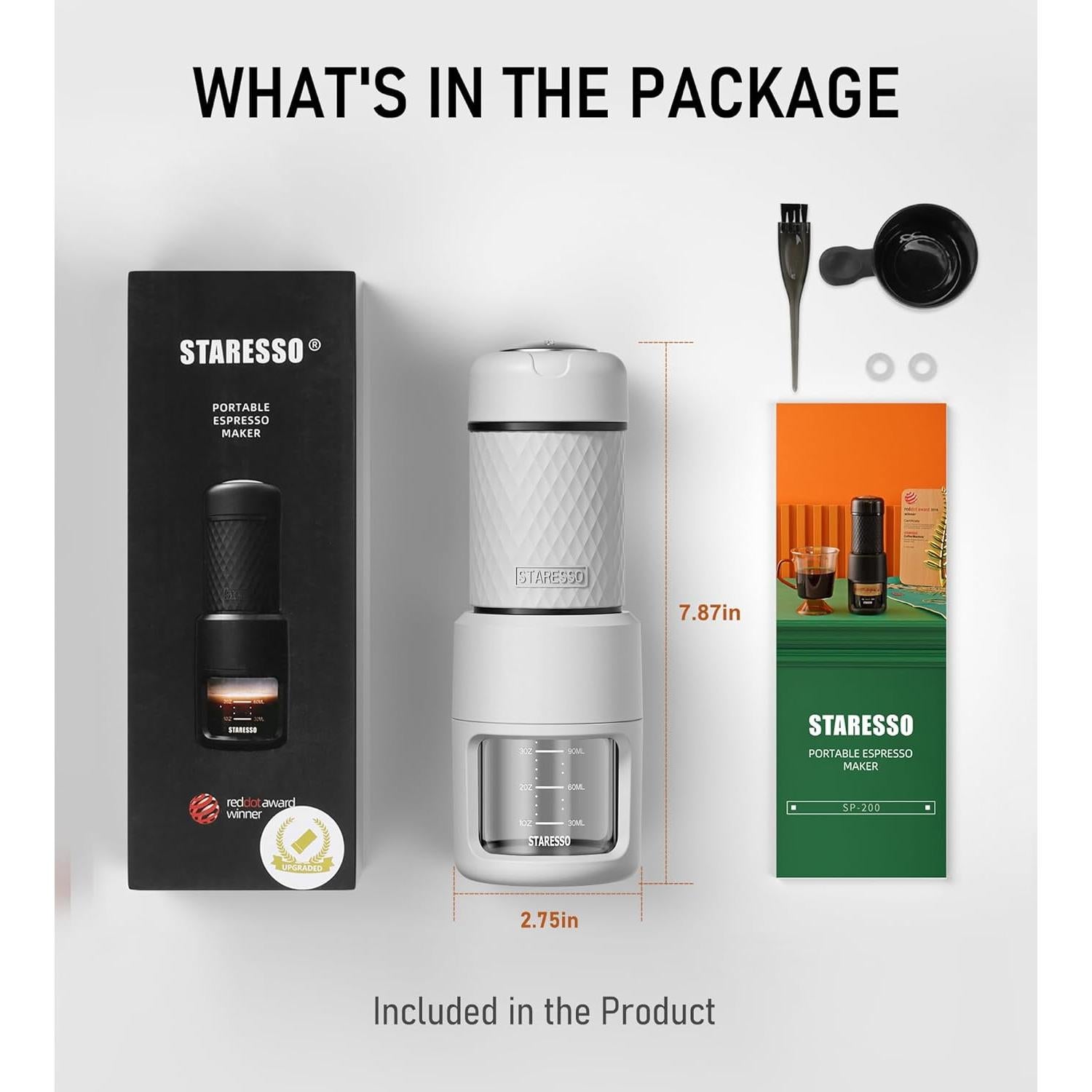 Cafetera Portátil STARESSO CLÁSICO 2 en 1 Manual Espresso