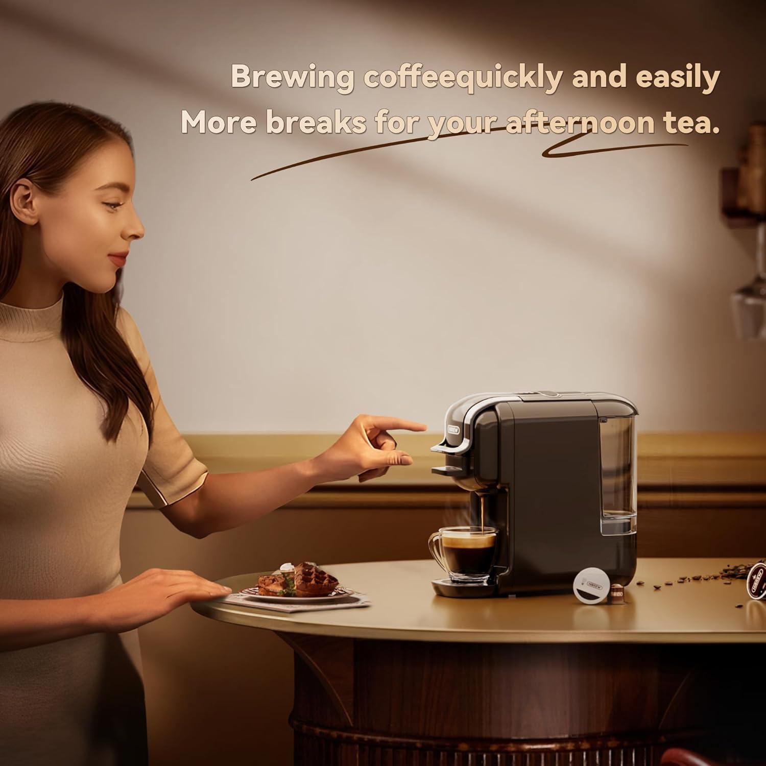 Cafetera de Cápsulas HiBREW H2B 5-en-1 Espresso 19 Bar