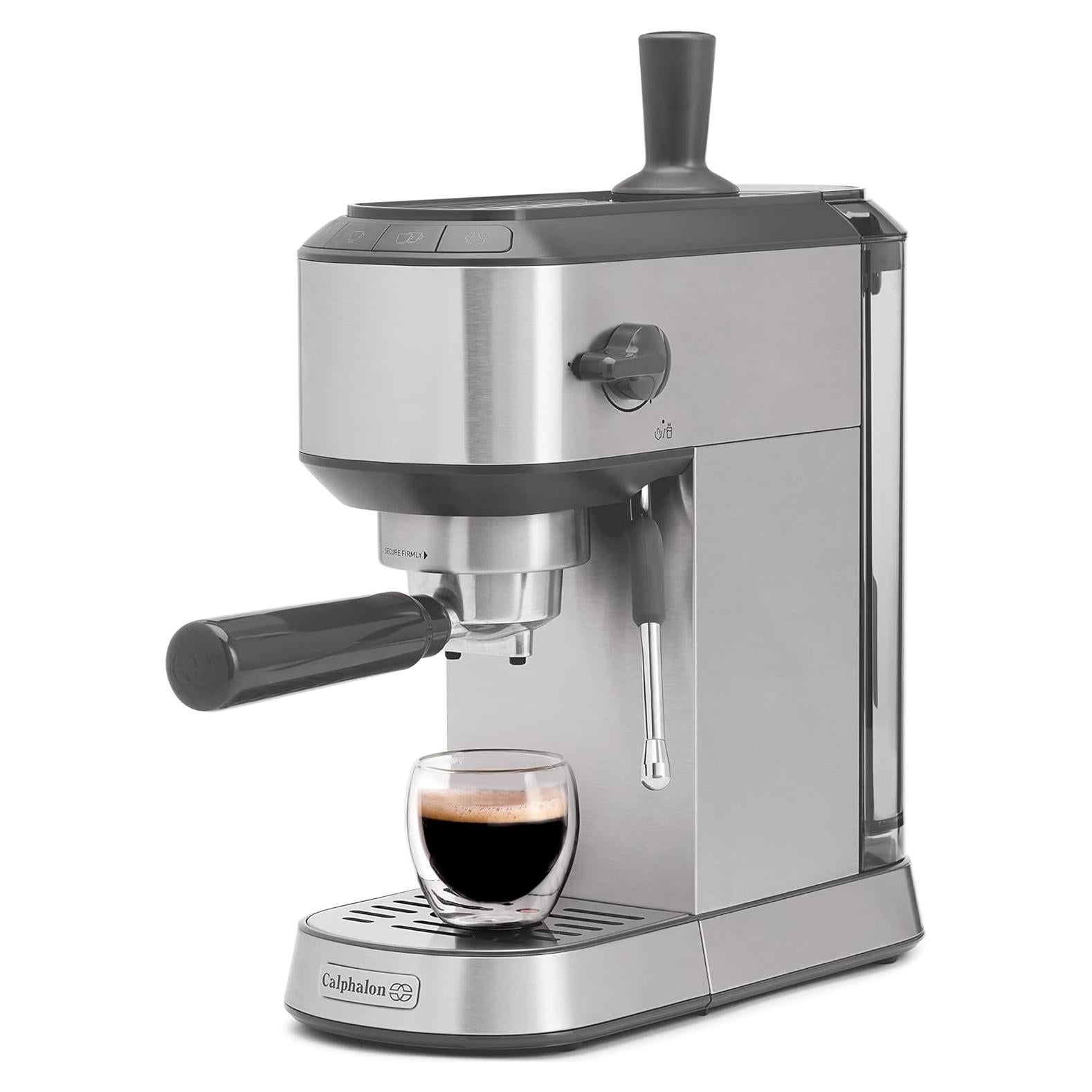 Máquina de Espresso Calphalon Acero Inoxidable con Espumador