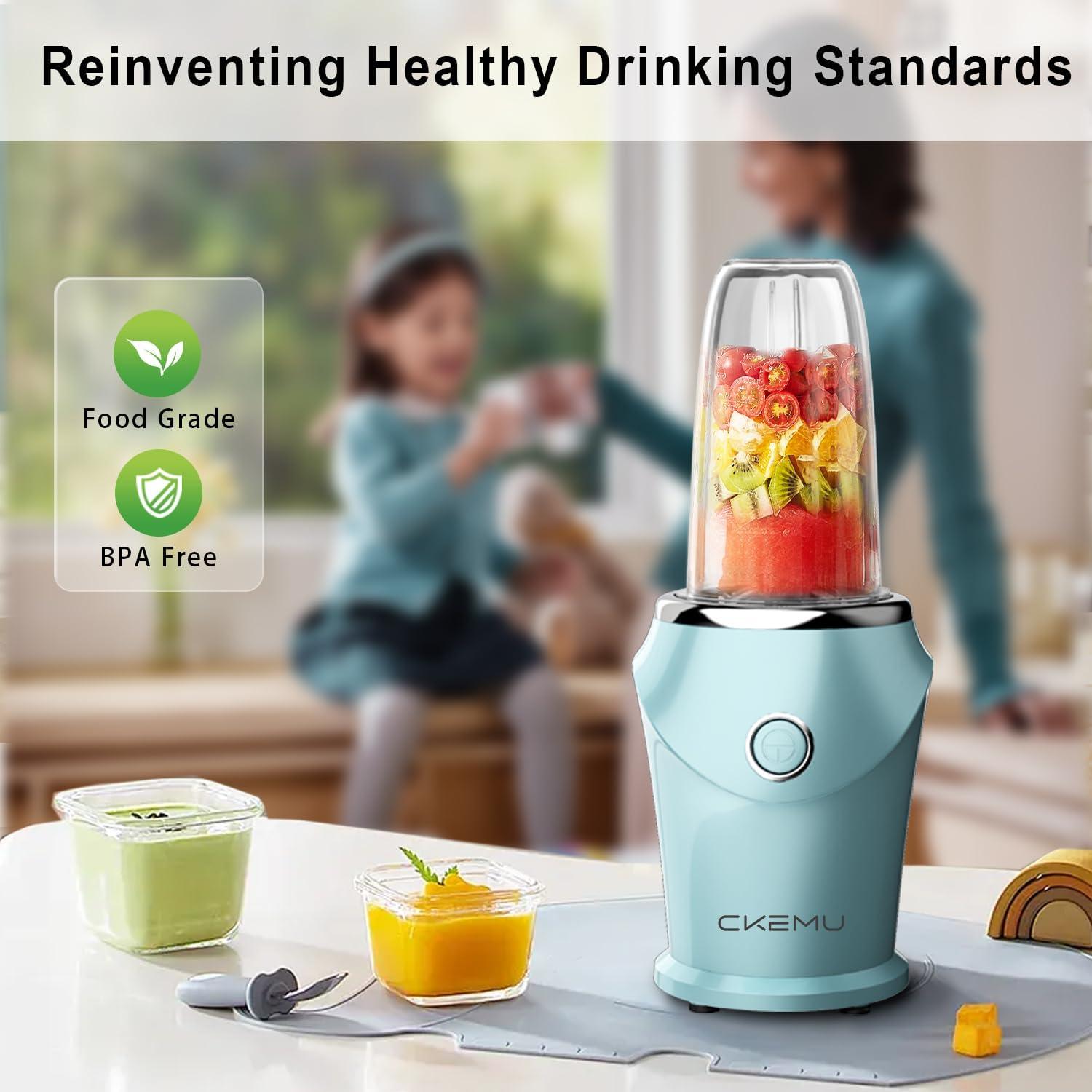 Batidora Personal CKemu B02 Azul 0.4L para Smoothies