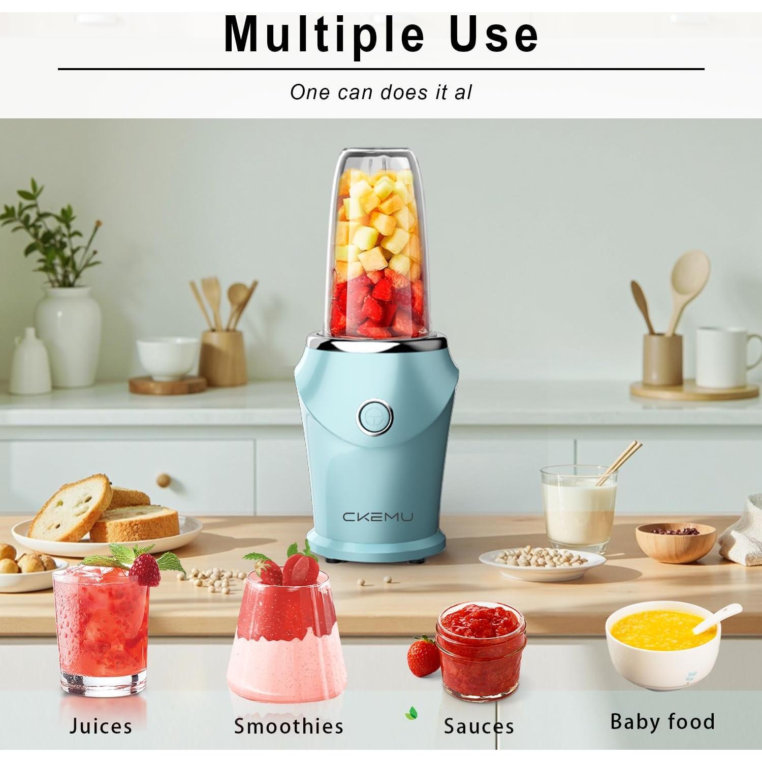 Batidora Personal CKemu B02 Azul 0.4L para Smoothies