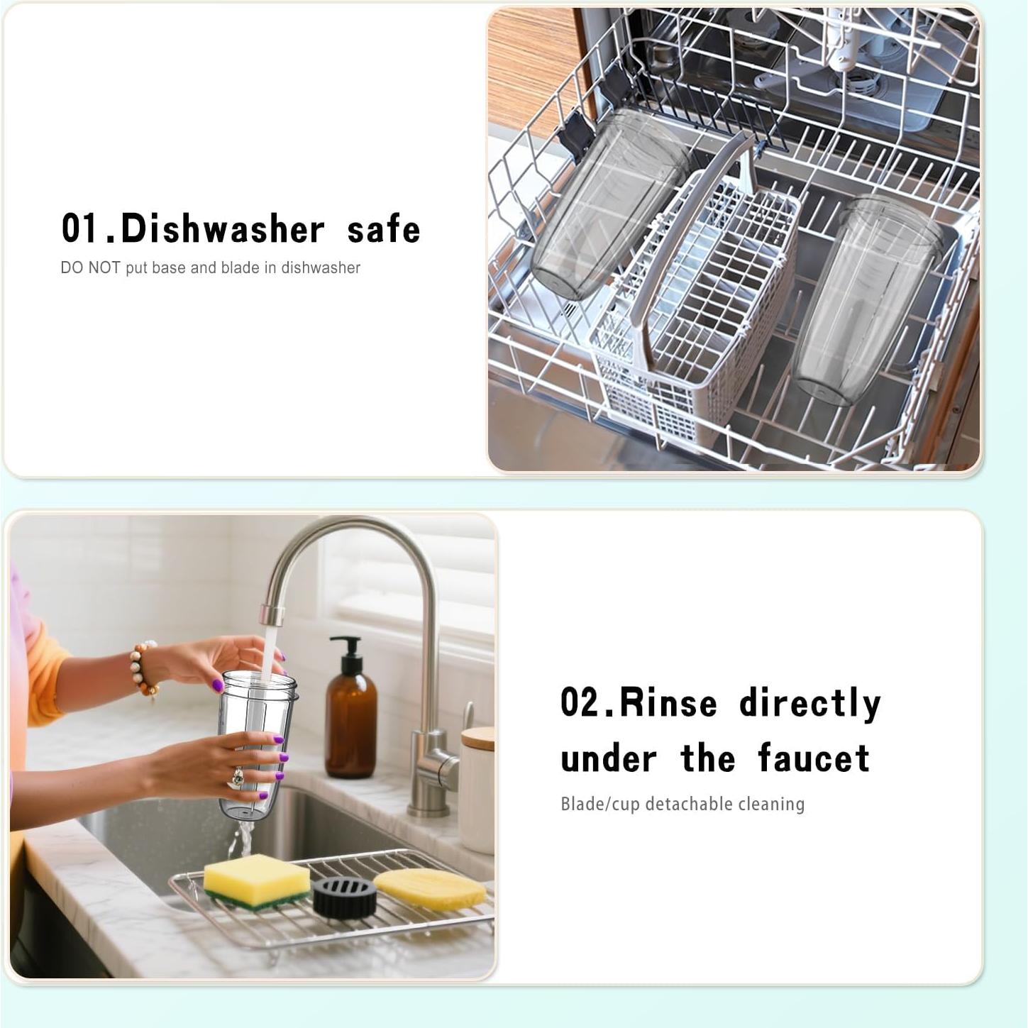 Batidora Personal CKemu B02 Azul 0.4L para Smoothies