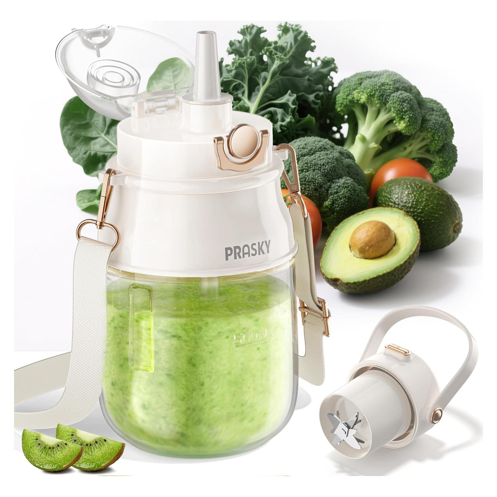 Licuadora Portátil Prasky 27oz Recargable USB Sin BPA