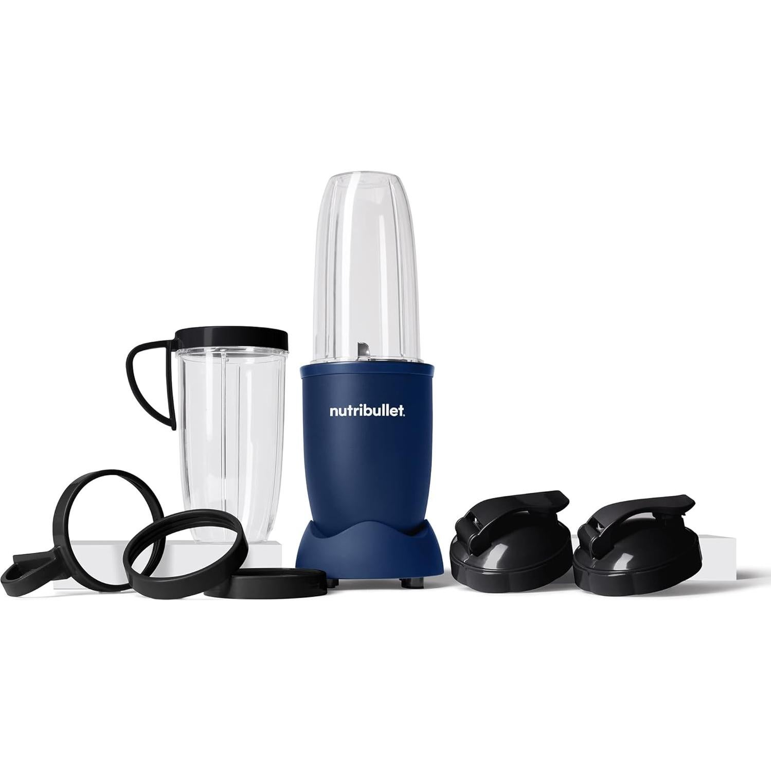 Licuadora Personal NutriBullet Pro 900W Azul Marino 13 Piezas