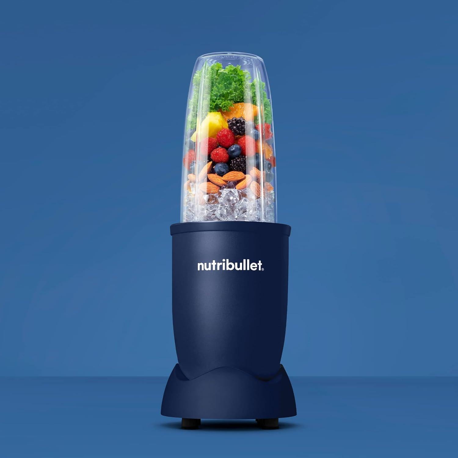 Licuadora Personal NutriBullet Pro 900W Azul Marino 13 Piezas