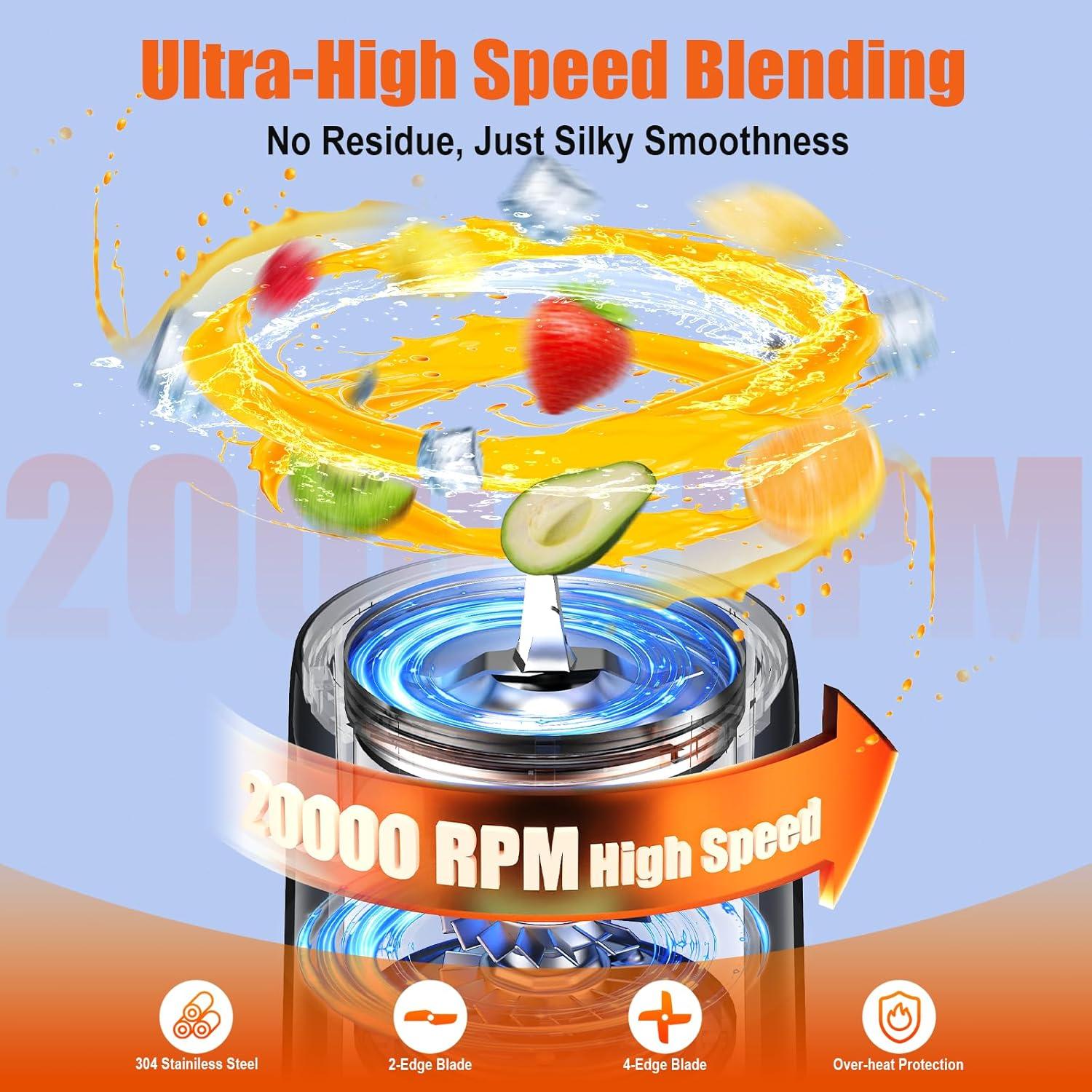 Batidora de Smoothie CLCWUJ 500ml Portátil 230V 2024