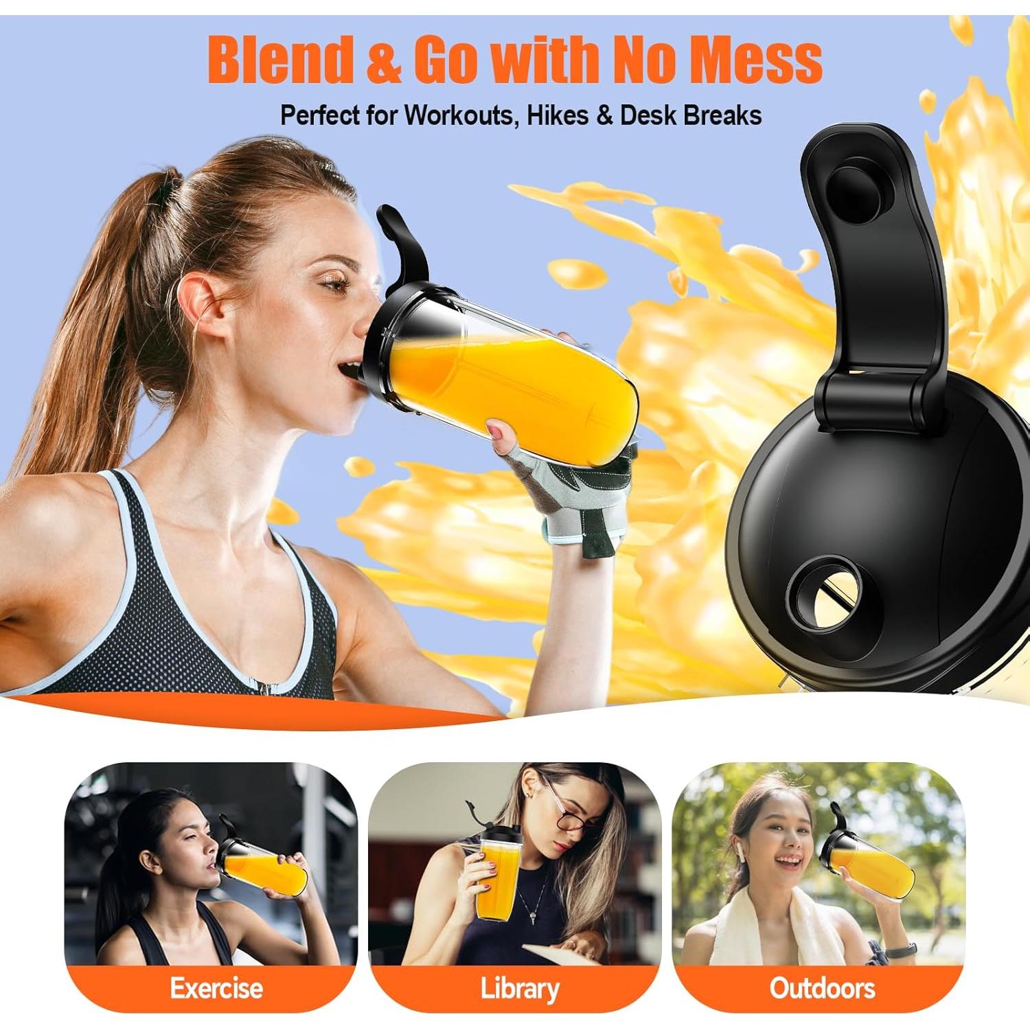 Batidora de Smoothie CLCWUJ 500ml Portátil 230V 2024