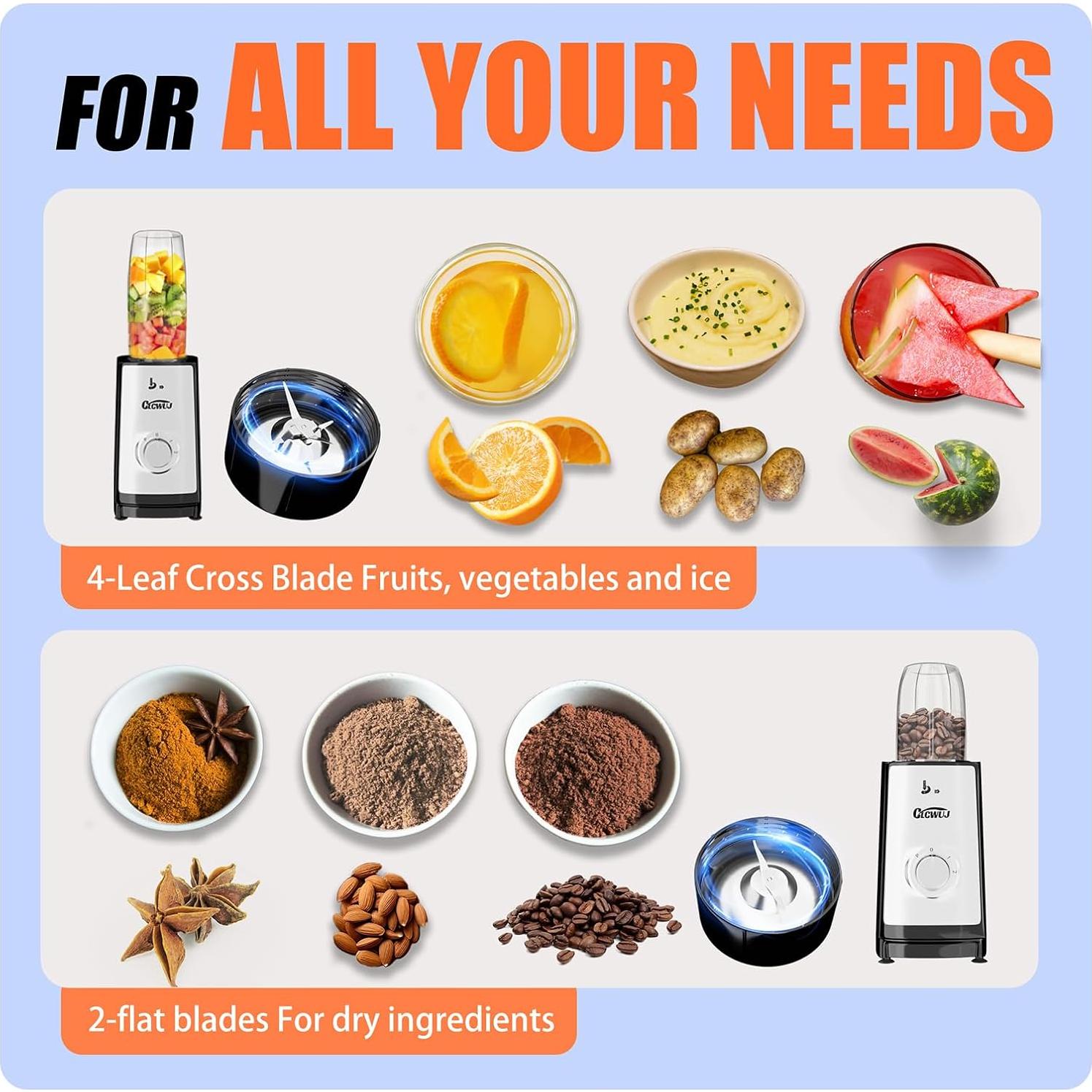 Batidora de Smoothie CLCWUJ 500ml Portátil 230V 2024