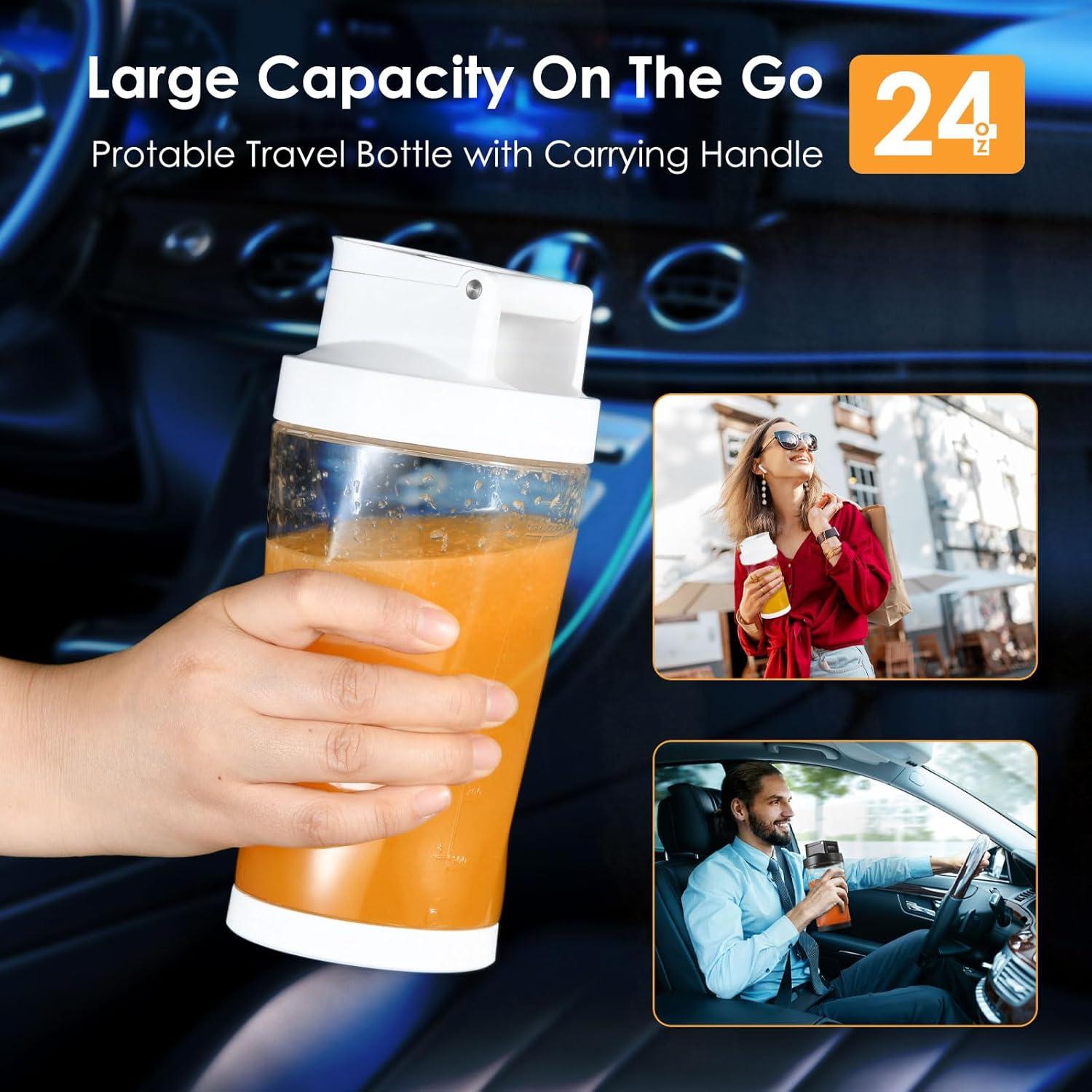 Mezclador Personal Inalámbrico Lageich 24oz 350W Autolimpiante