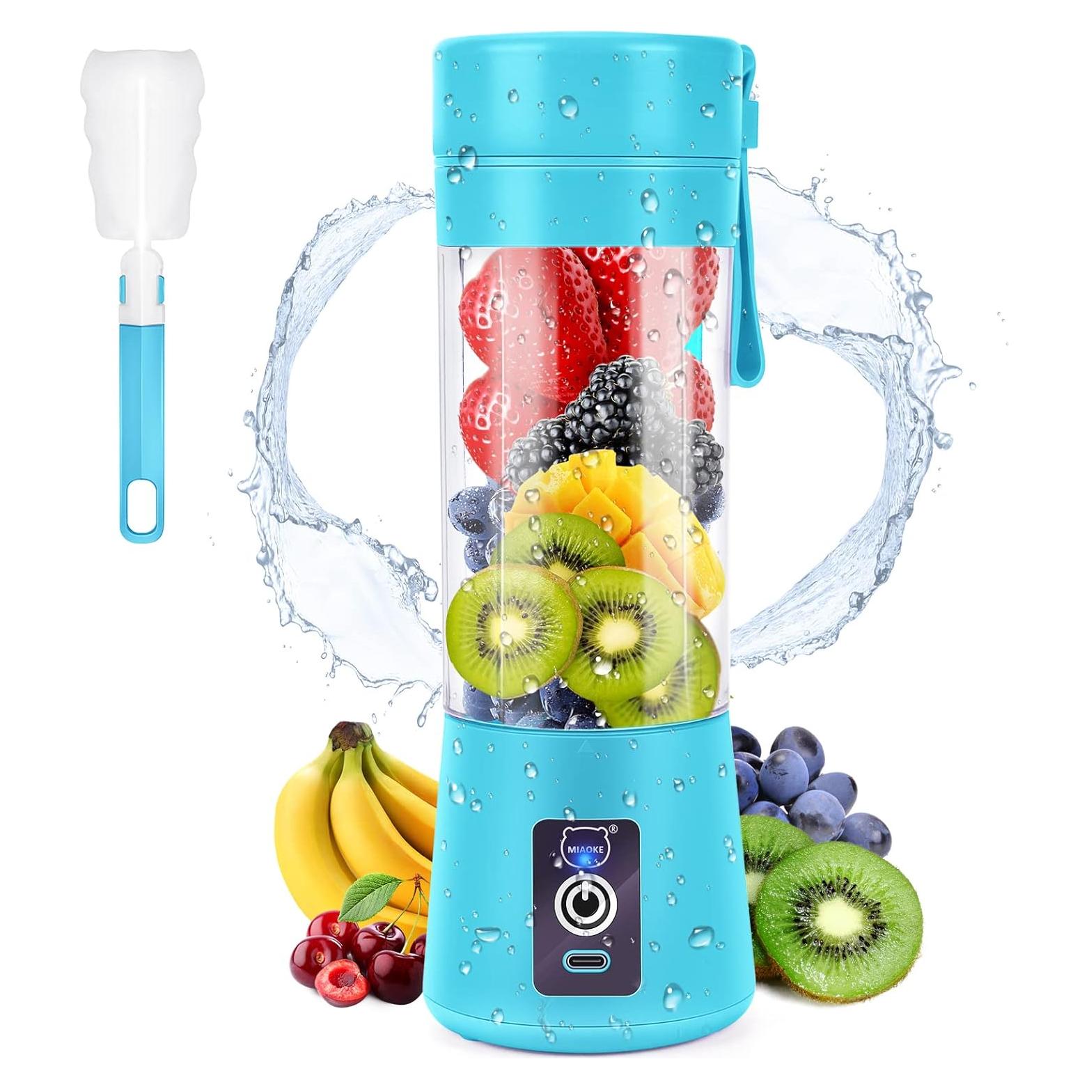 Licuadora Portátil MIAOKE 350ml Recargable USB 6 Cuchillas