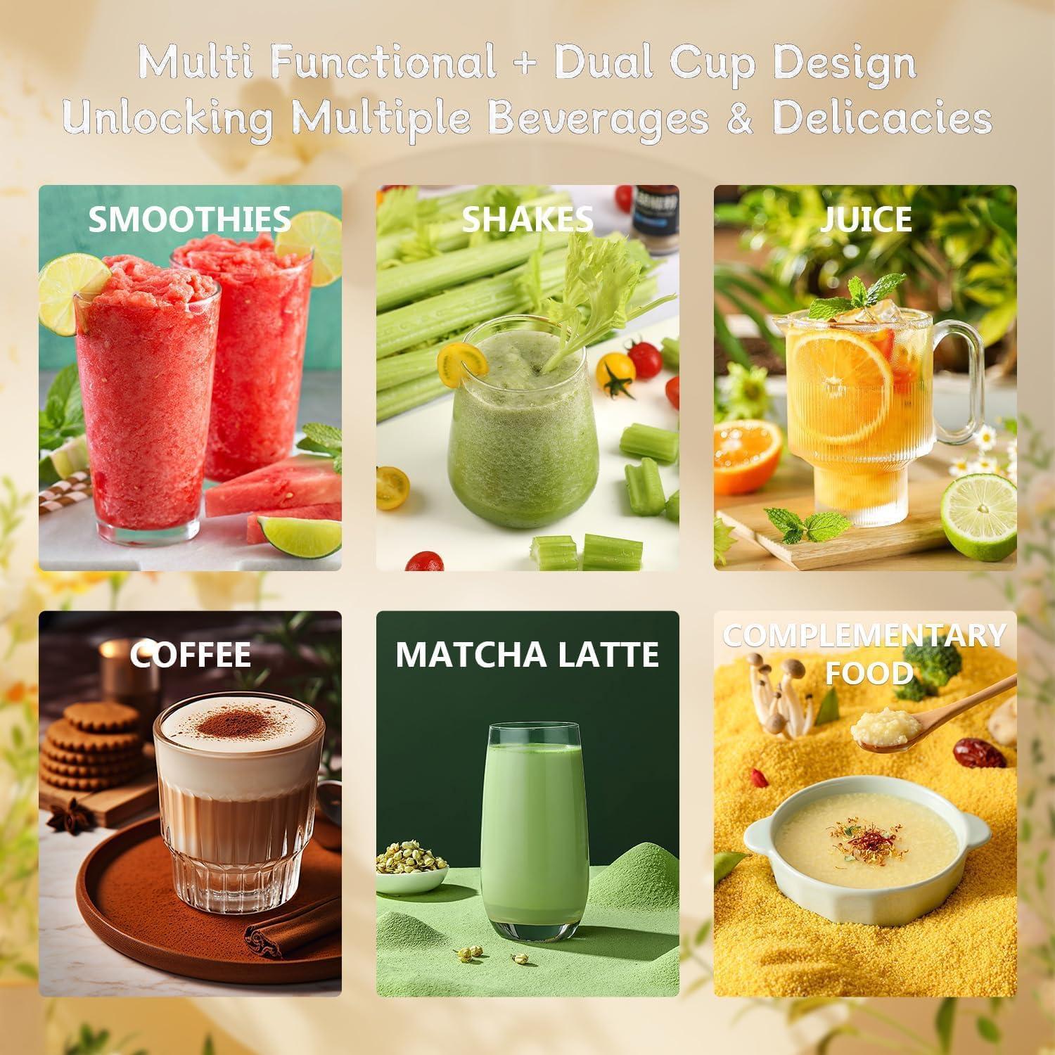 Licuadora portátil Resome 500 ml para batidos y smoothies