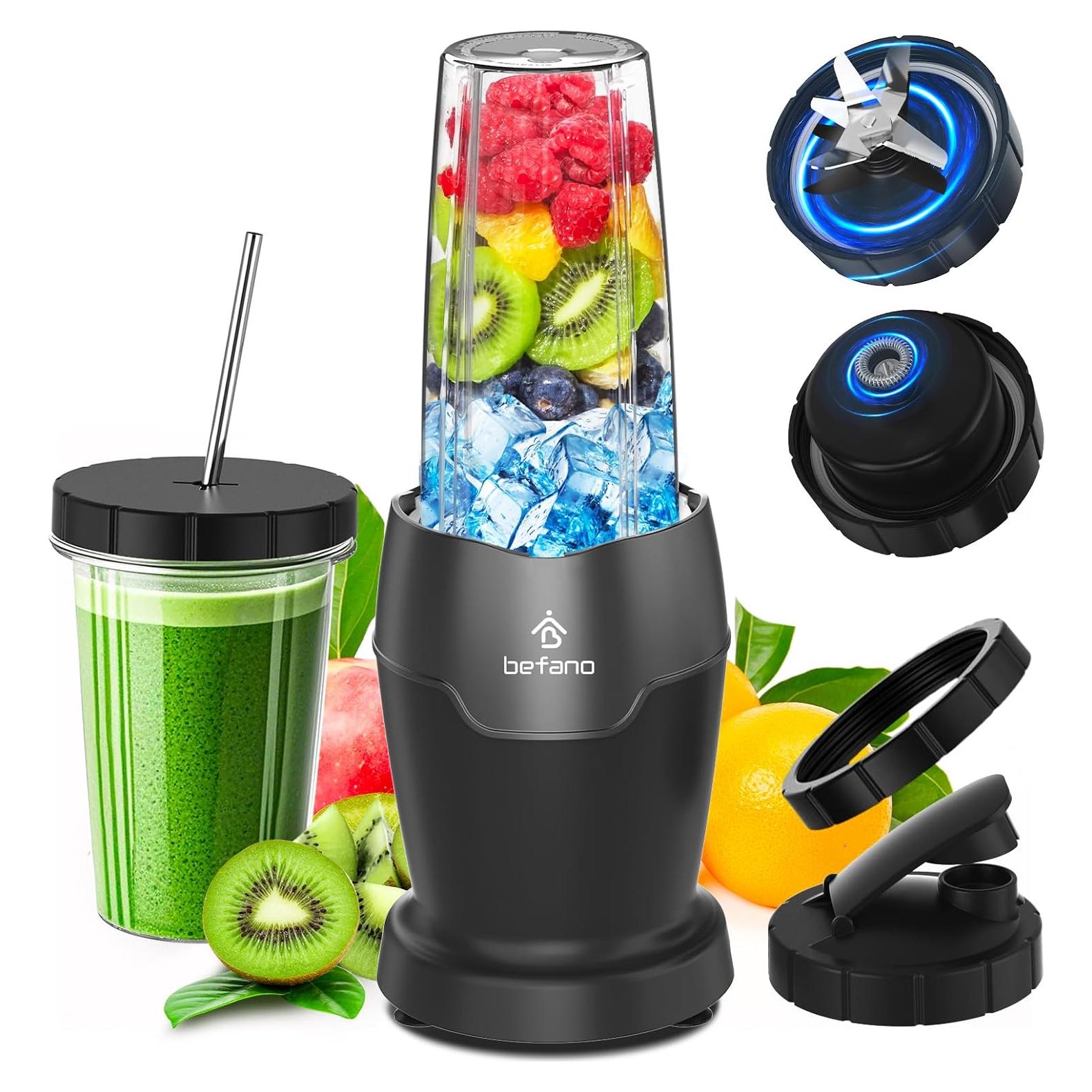 Batidora Personal Befano BM900 1200W para Smoothies y Cócteles