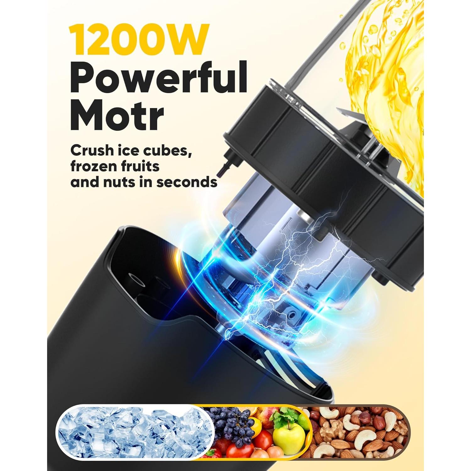 Batidora Personal Befano BM900 1200W para Smoothies y Cócteles