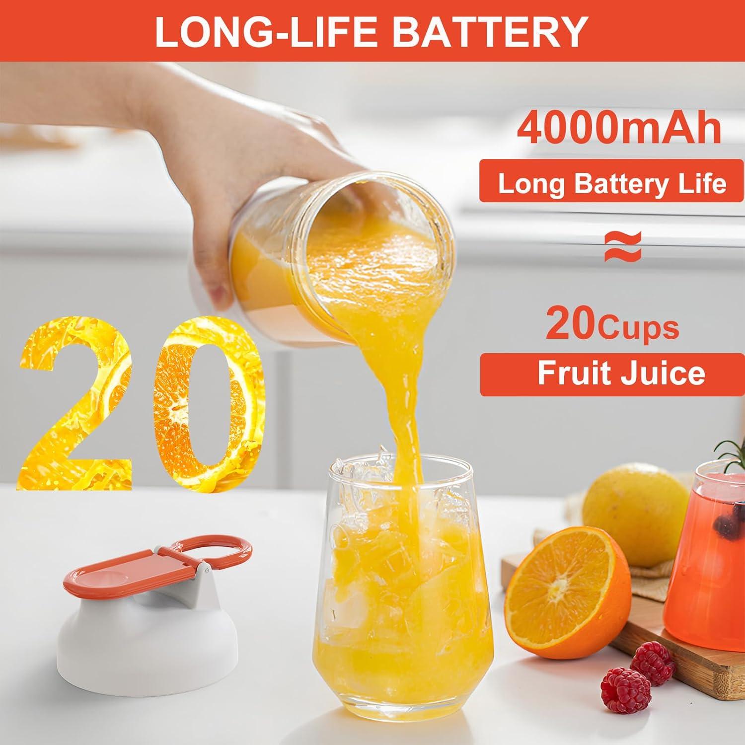 Licuadora Portátil JOTER & LIBEAR 750ml USB-C 6 Cuchillas