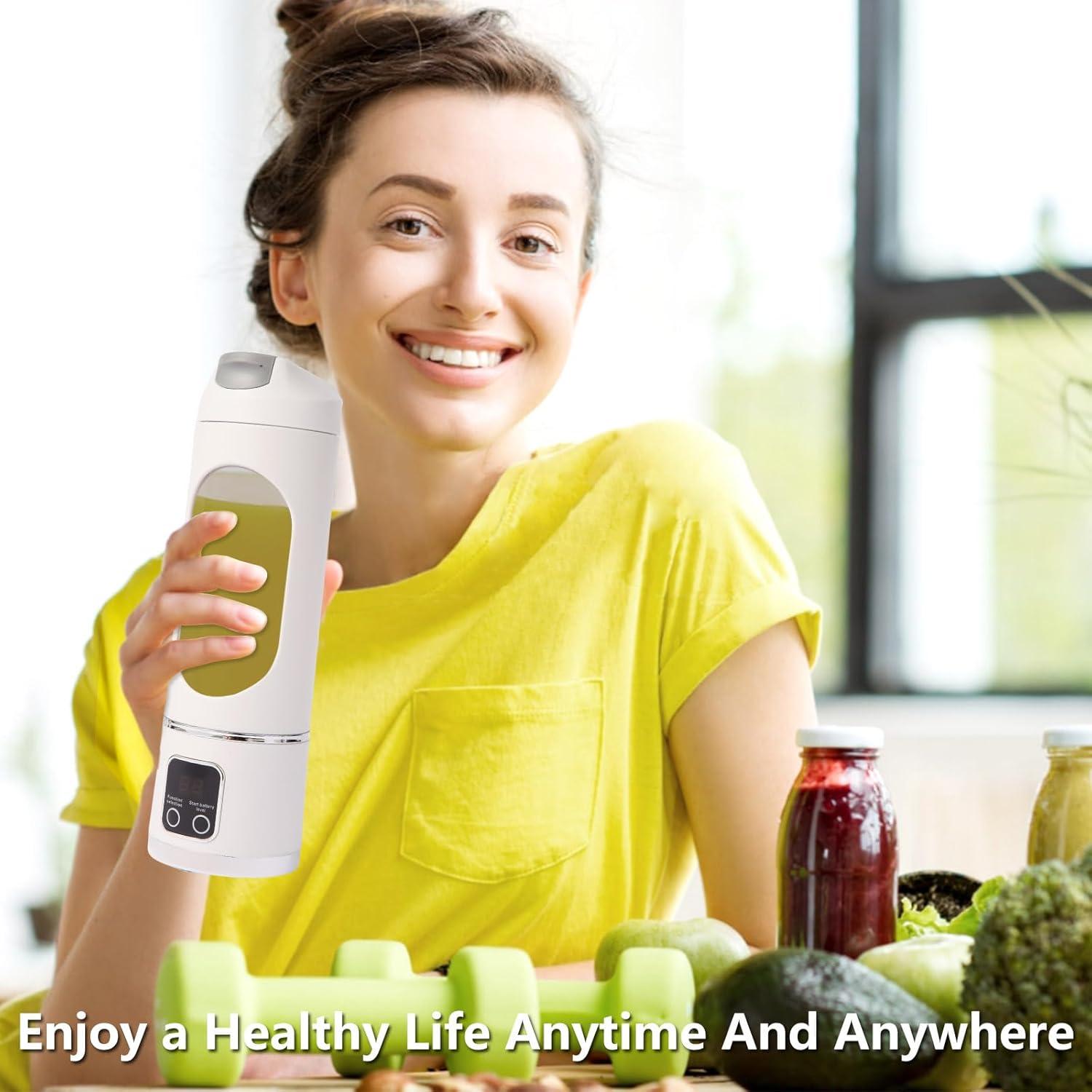 Licuadora Personal Portátil AOVSTVES 450ml USB Recargable