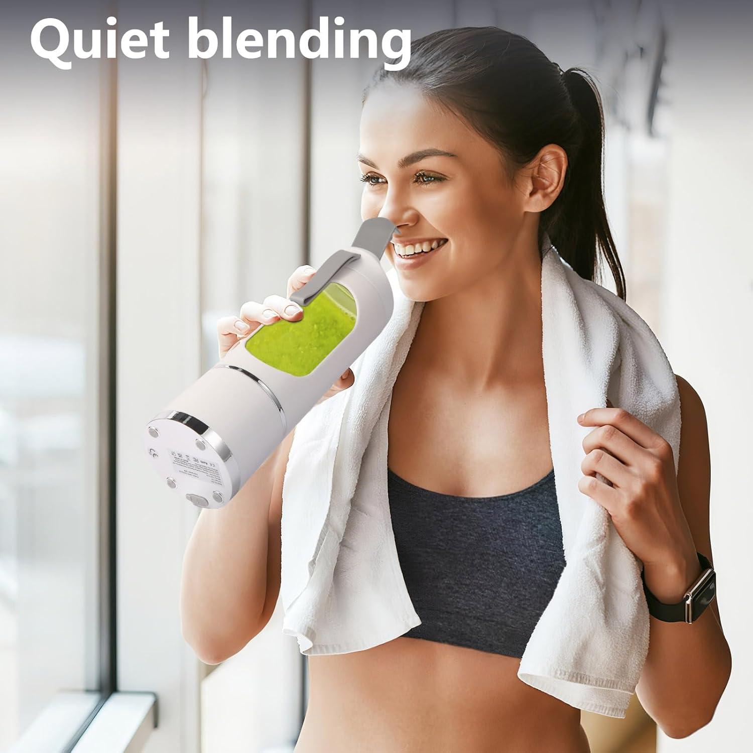 Licuadora Personal Portátil AOVSTVES 450ml USB Recargable