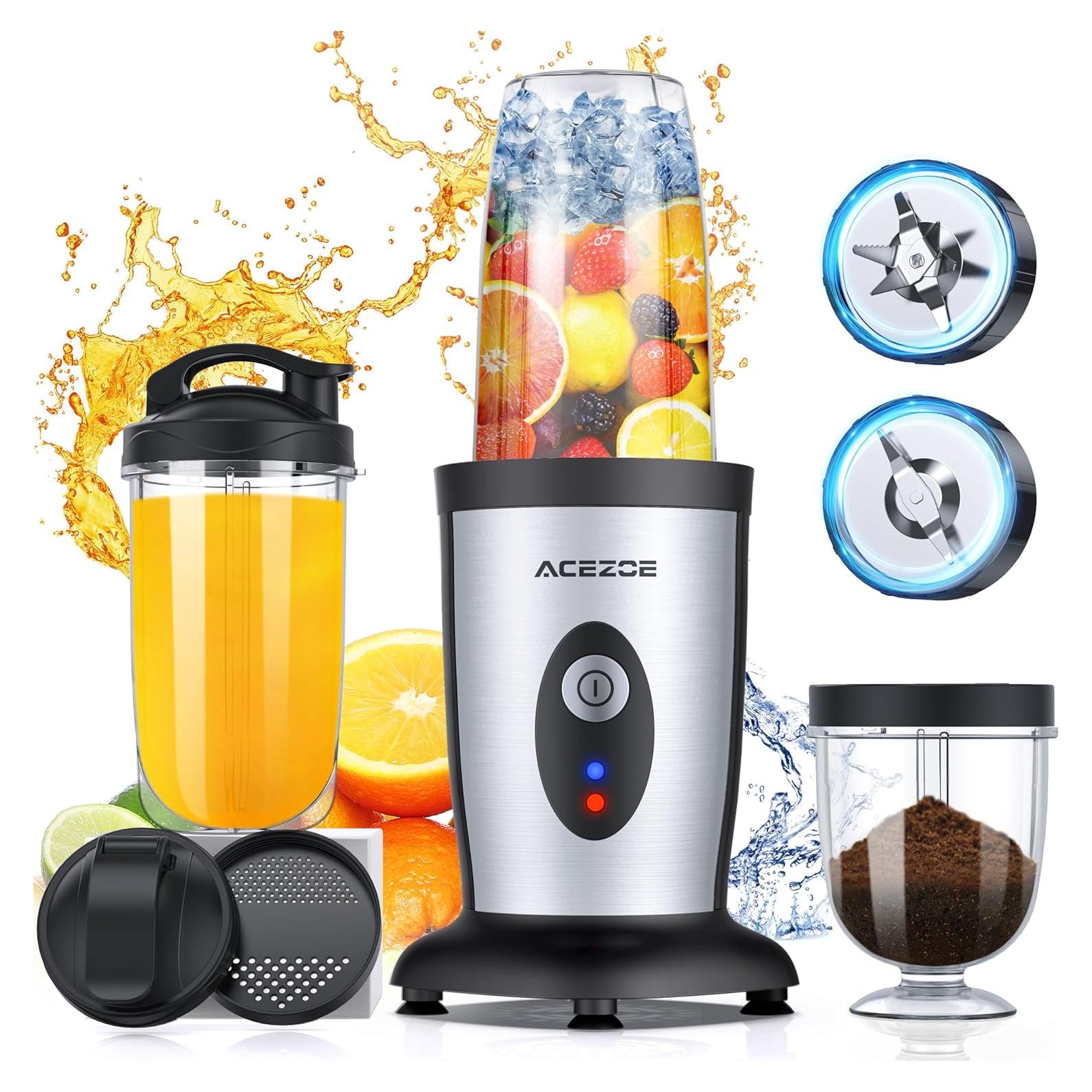 Batidora Personal Acezoe 850W 6-hojas 2 Botellas 500ml