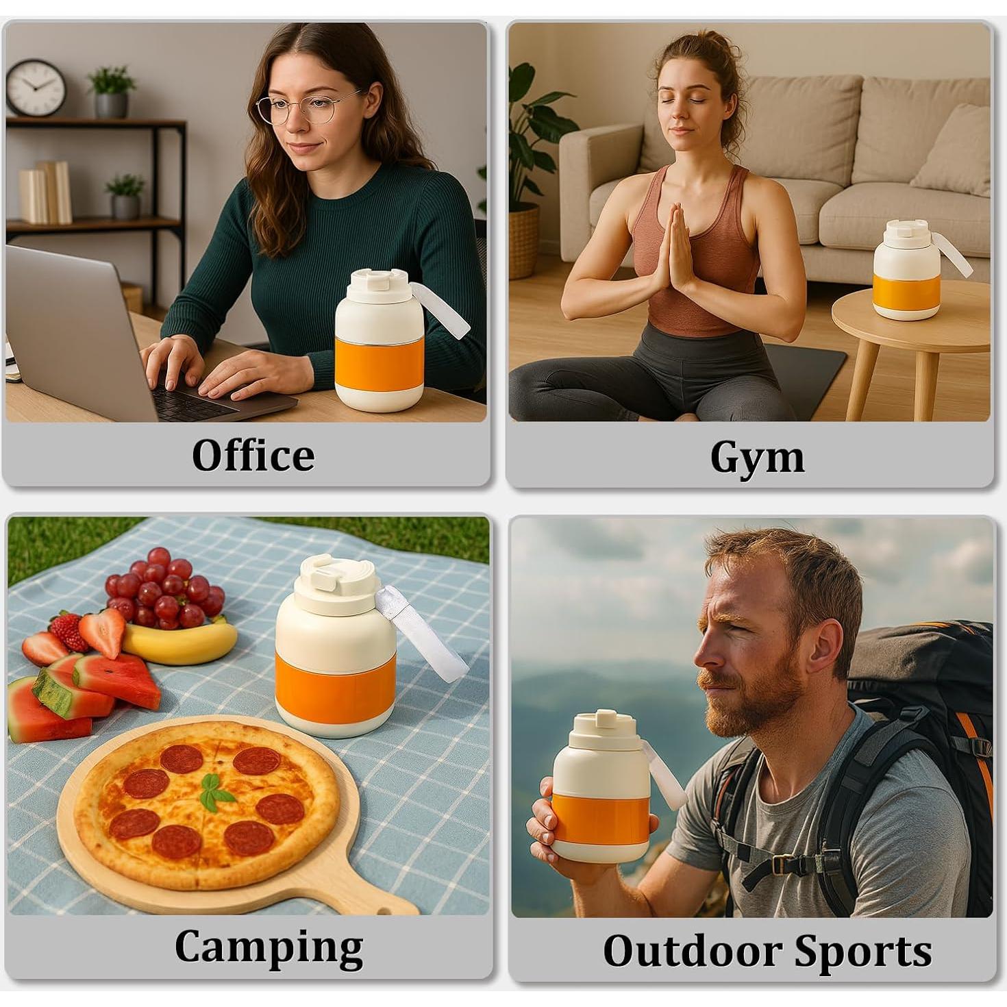 Licuadora Portátil GeBogy JY-D01 800ml Blanca Recargable USB