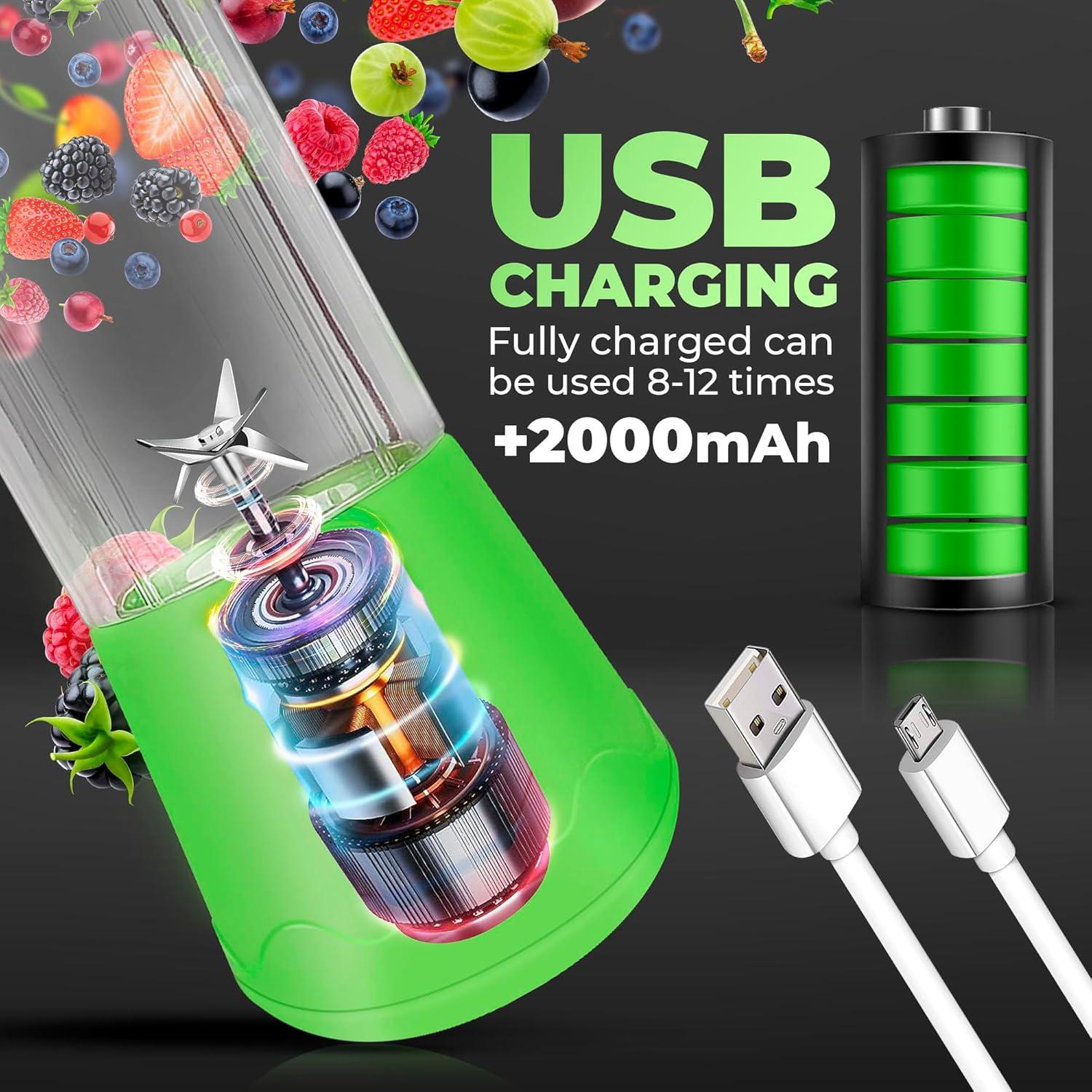 Licuadora Portátil Nomadic Outpost 236ml Verde Recargable USB