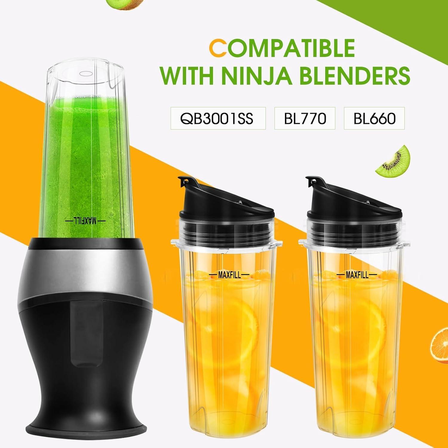 Tazas de Reemplazo 16oz para Licuadora Ninja UBYNID - Paquete de 3