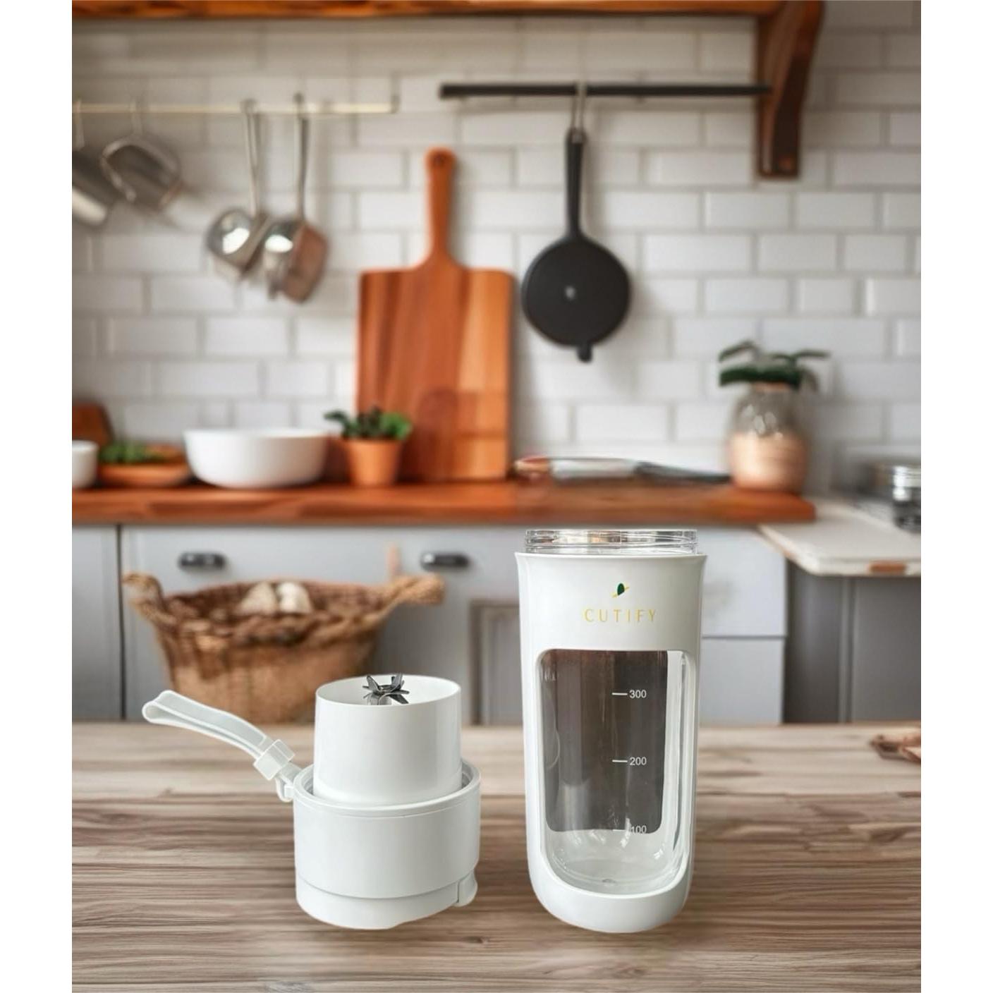 Licuadora Portátil CUTIFY 340 mL Recargable USB a Prueba de Fugas