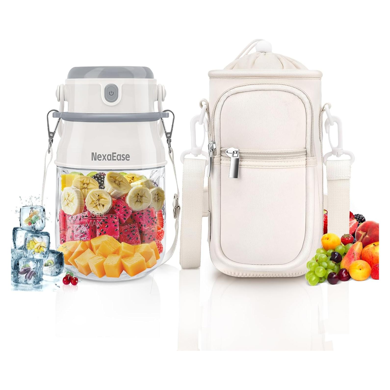 Licuadora Portátil Swietonic 800ml Recargable USB - Blanca