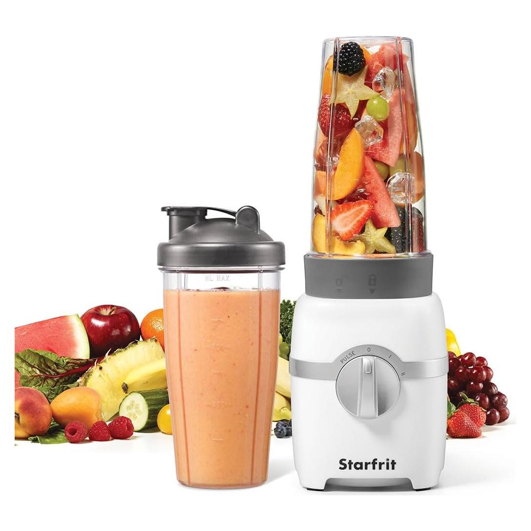 Licuadora Personal Starfrit 300W 828ml 2 Tazas Acero Inoxidable