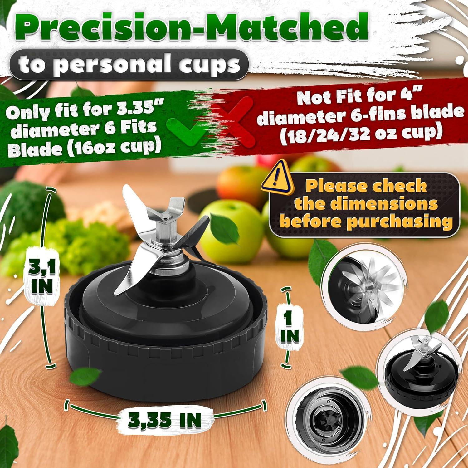 Cuchilla de Licuadora Ninja 6 Aletas 8.51 cm Acero Inoxidable