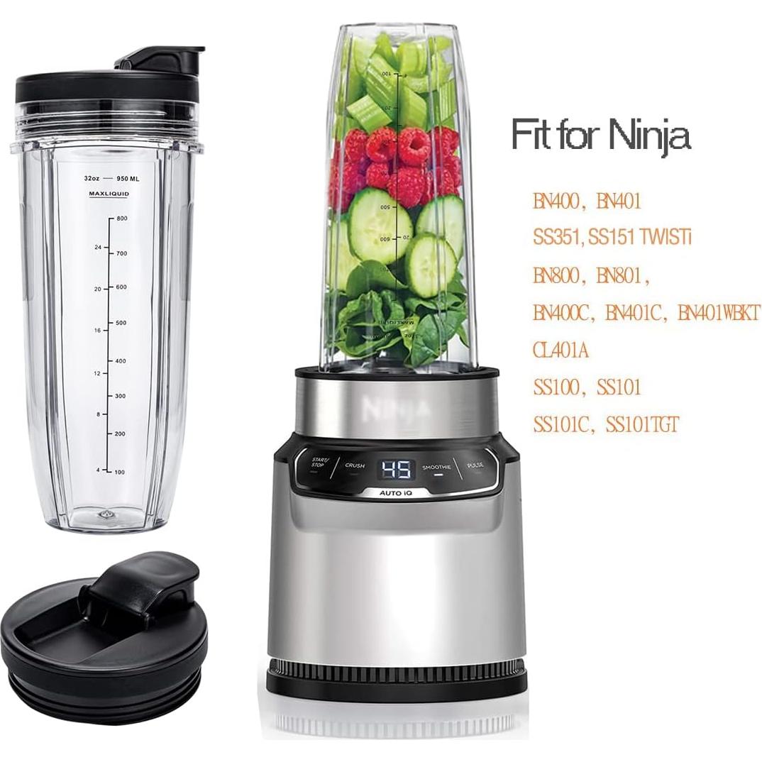Tazas de Reemplazo 32 oz Ninja Nutri BN401 BN800 - 2 Piezas