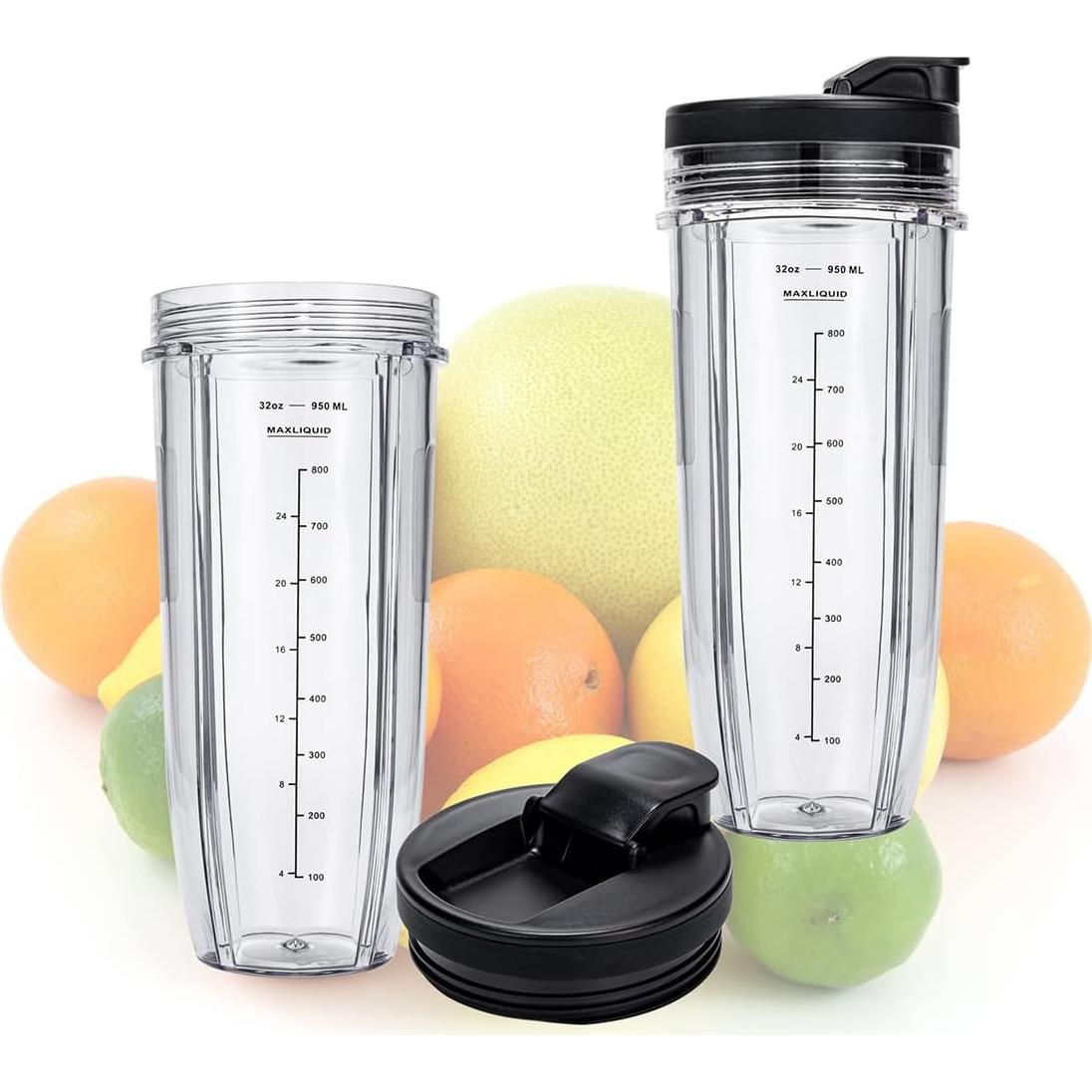 Tazas de Reemplazo 32 oz Ninja Nutri BN401 BN800 - 2 Piezas
