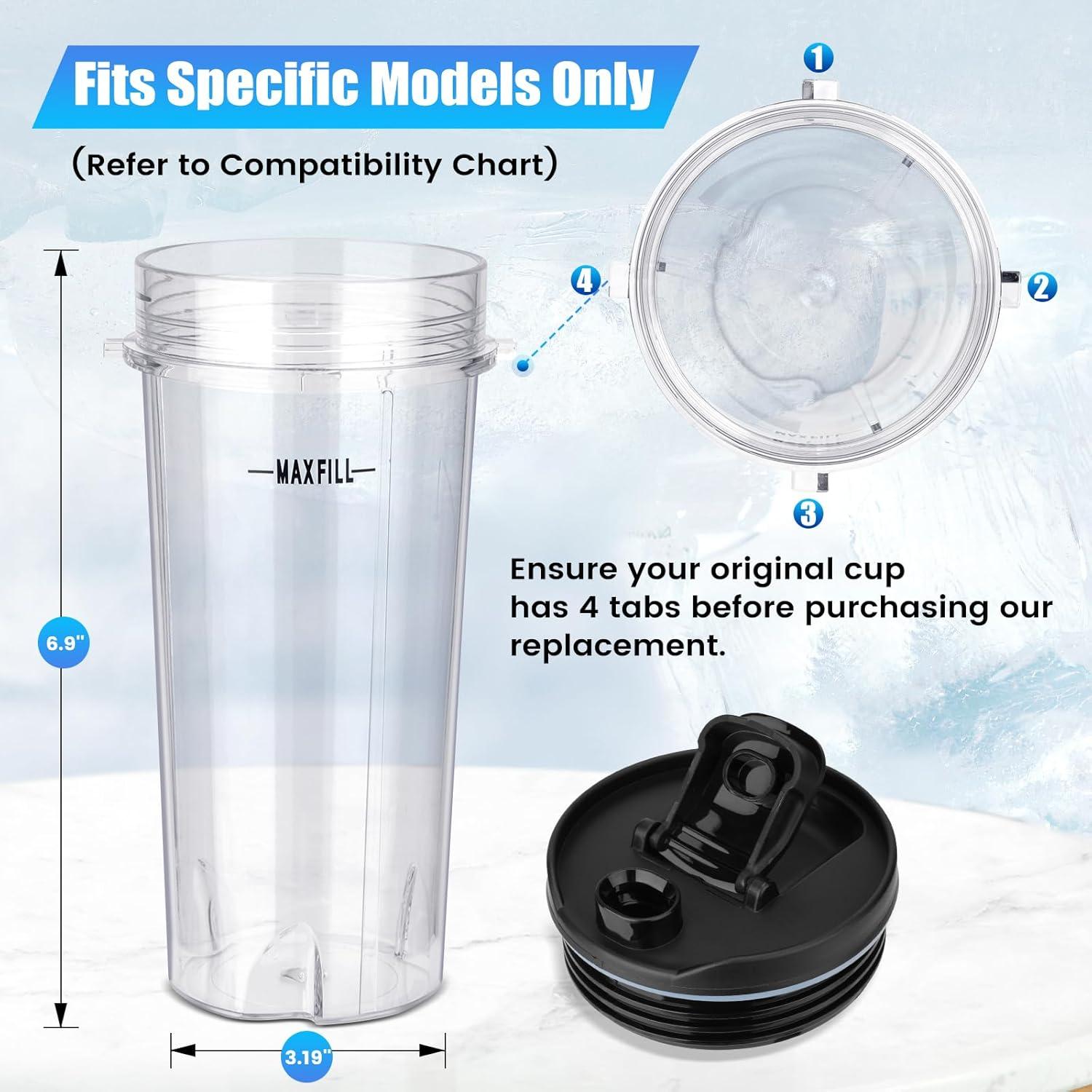 Kit de Reemplazo Tazas Ninja 16 oz con Tapas QB3001SS