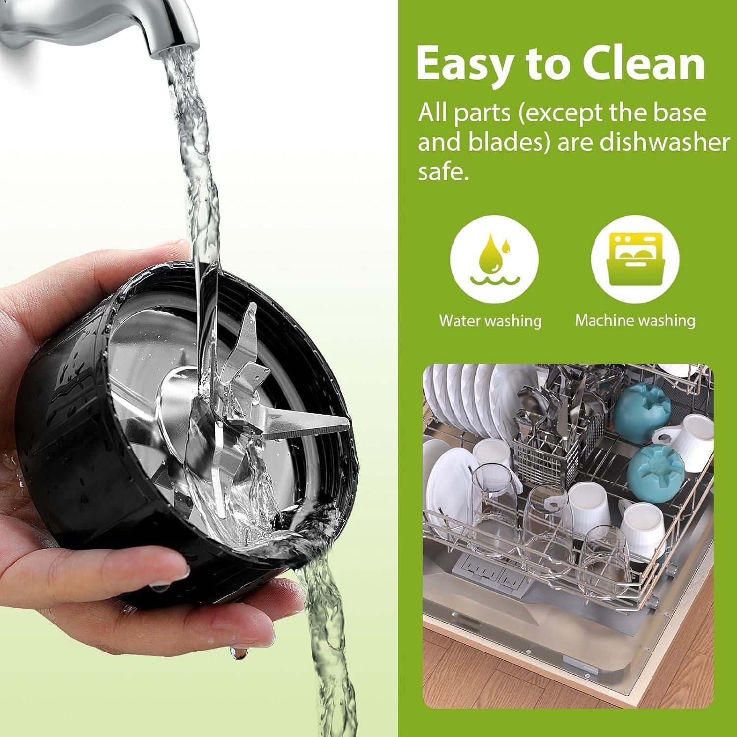 Batidora de Smoothie Genérico 900W con 3 Tazas Portátiles