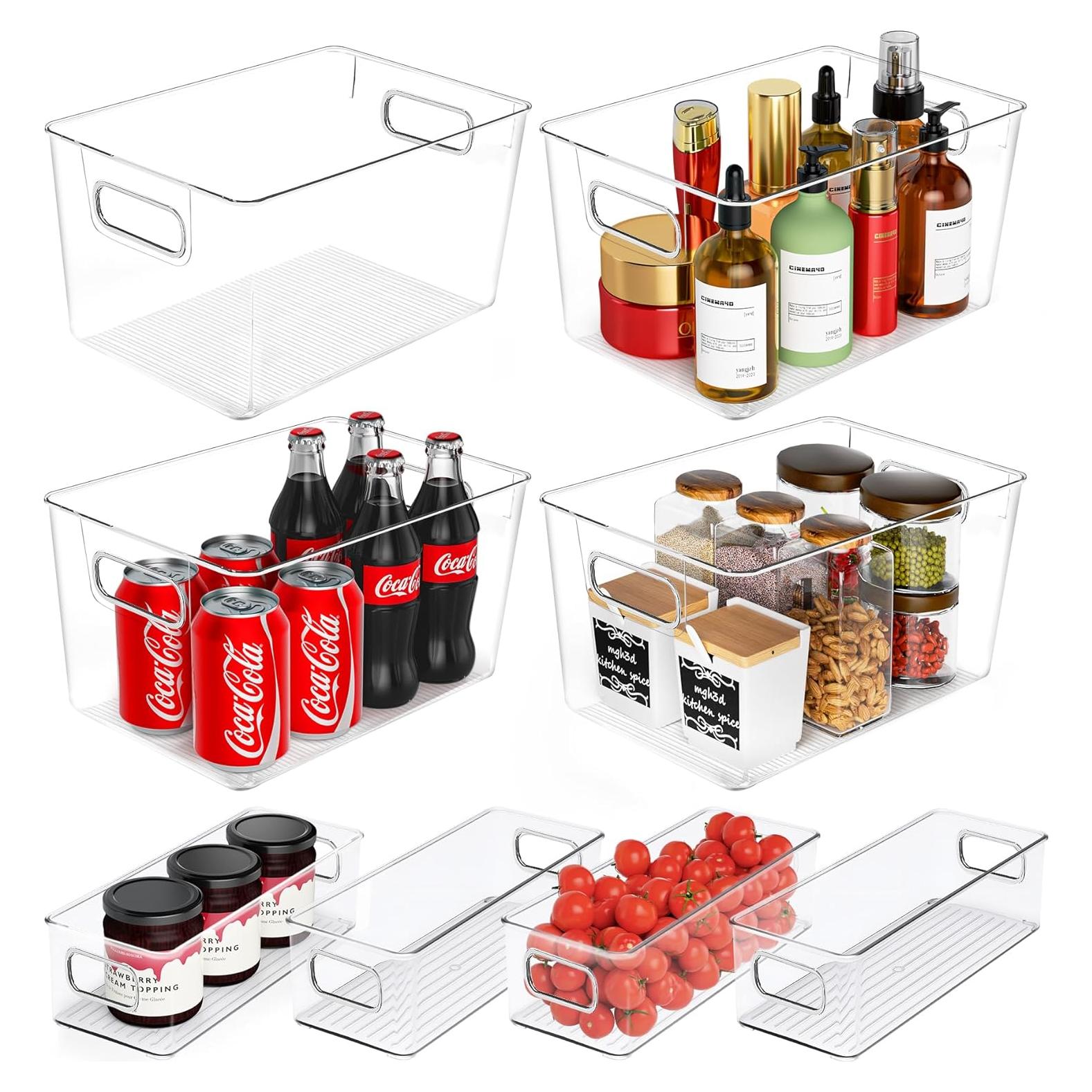 Contenedores de Almacenamiento Plástico Transparente 8 Piezas - SKTKSE