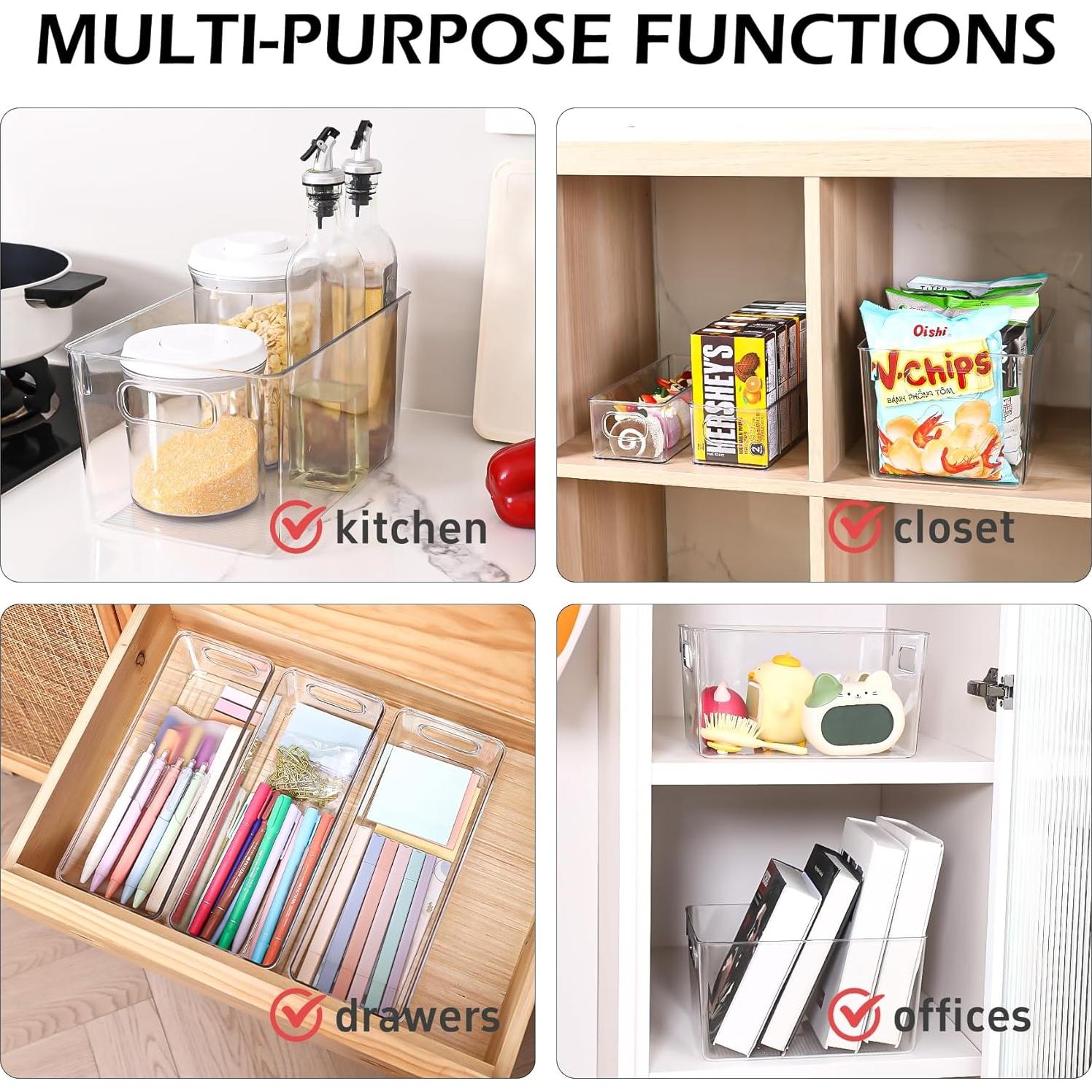 Contenedores de Almacenamiento Plástico Transparente 8 Piezas - SKTKSE