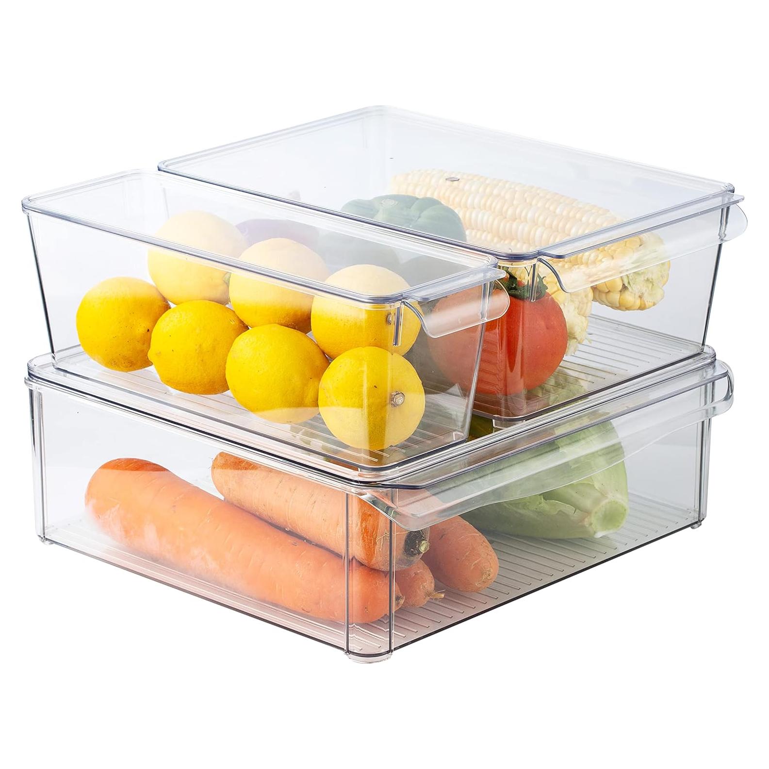 Contenedores Organizadores Transparentes SIMPLEMADE - Paquete de 3